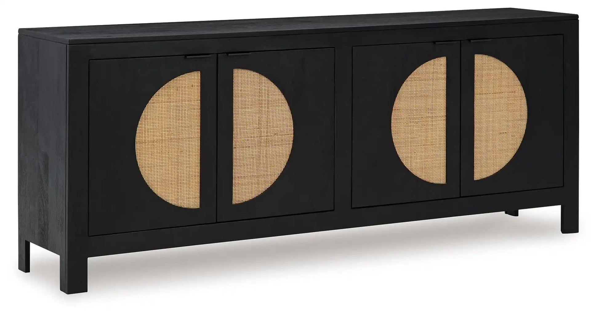 Cliffiings - Accent Cabinet - Black / Natural - Best Buy Furniture