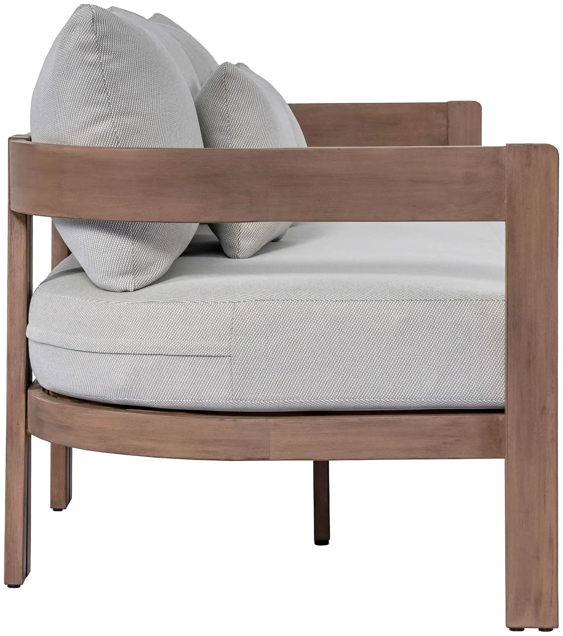 Newport - Water Resistant Fabric 86.75" Upholstered Outdoor Patio Sofa