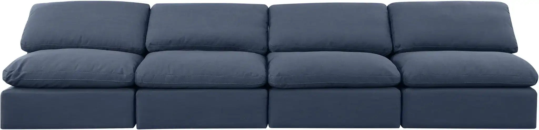 Indulge - Linen 4 Seat Modular Armless Sofa