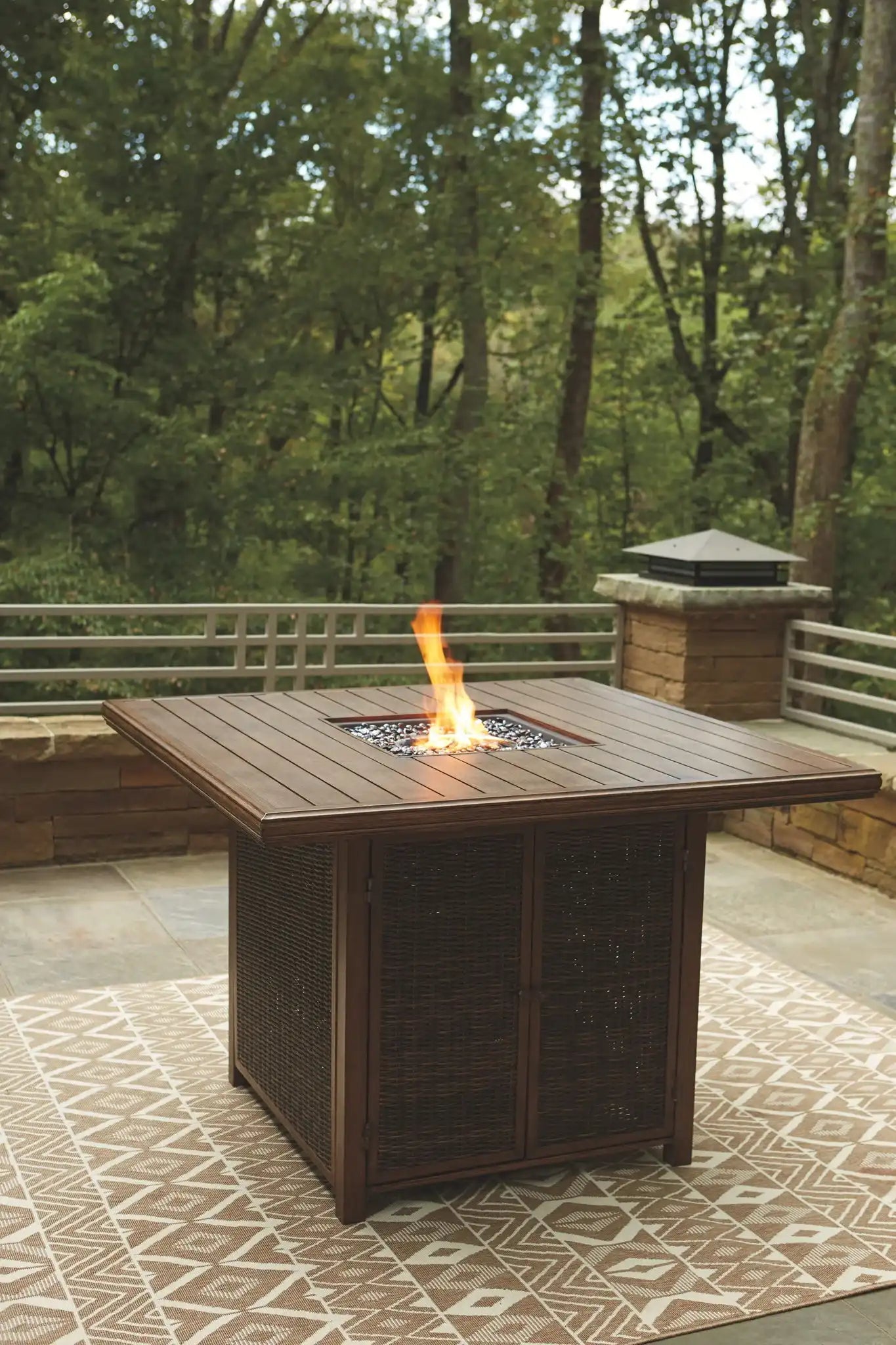 Paradise Trail - Outdoor Fire Pit Table Set - Best Buy Furniture