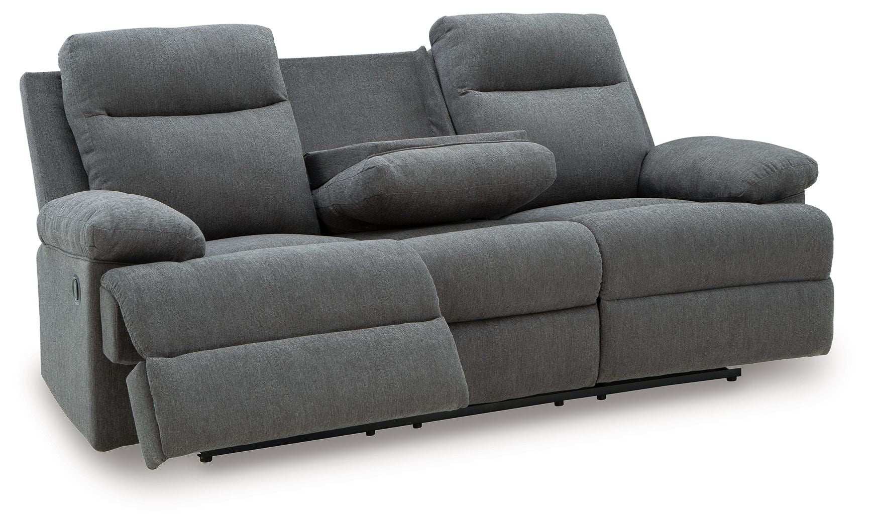 Side-Swipe - Reclining Sofa With Drop Down Table - Best Buy Furniture