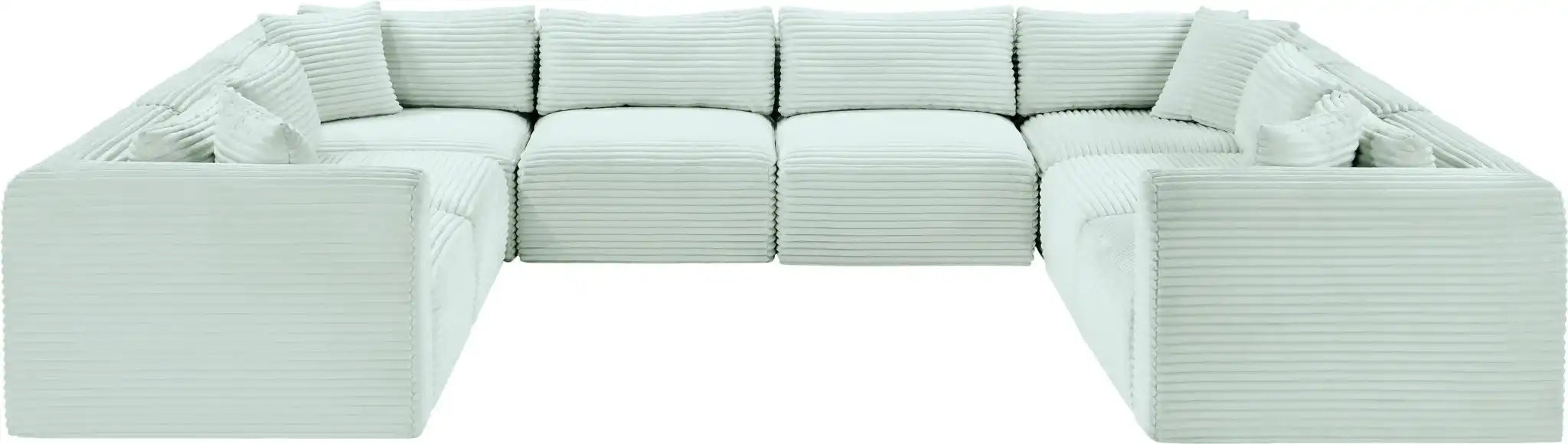 Shaggy - 8 Piece Modular U-Shaped Sectional