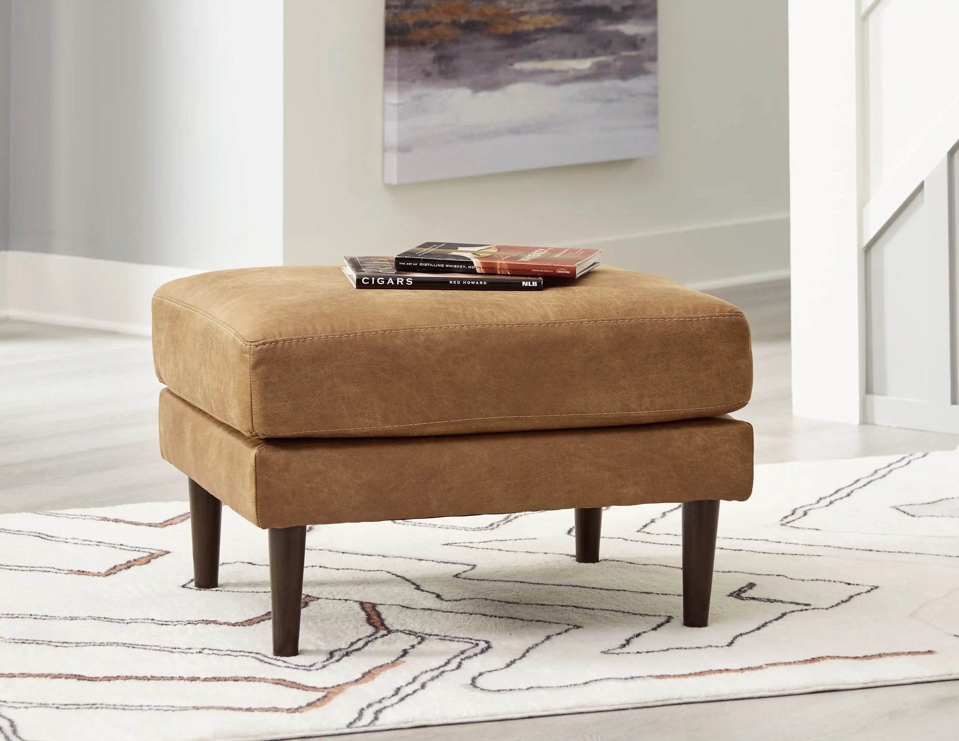 Telora - Ottoman - Caramel - Best Buy Furniture