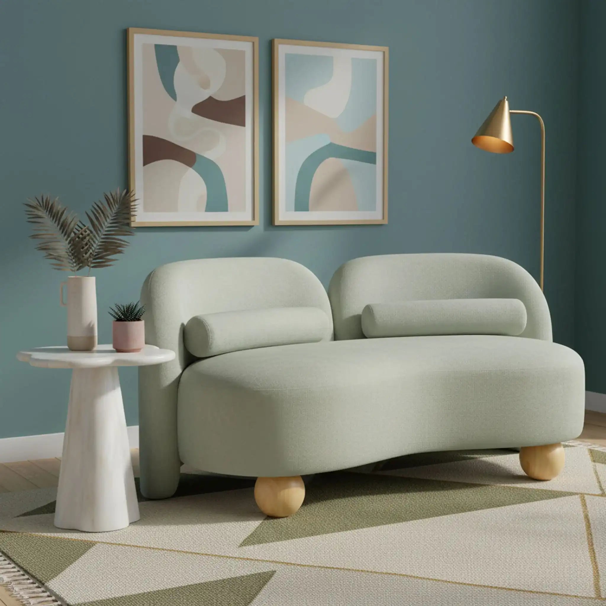 Daphne - Chenille Loveseat