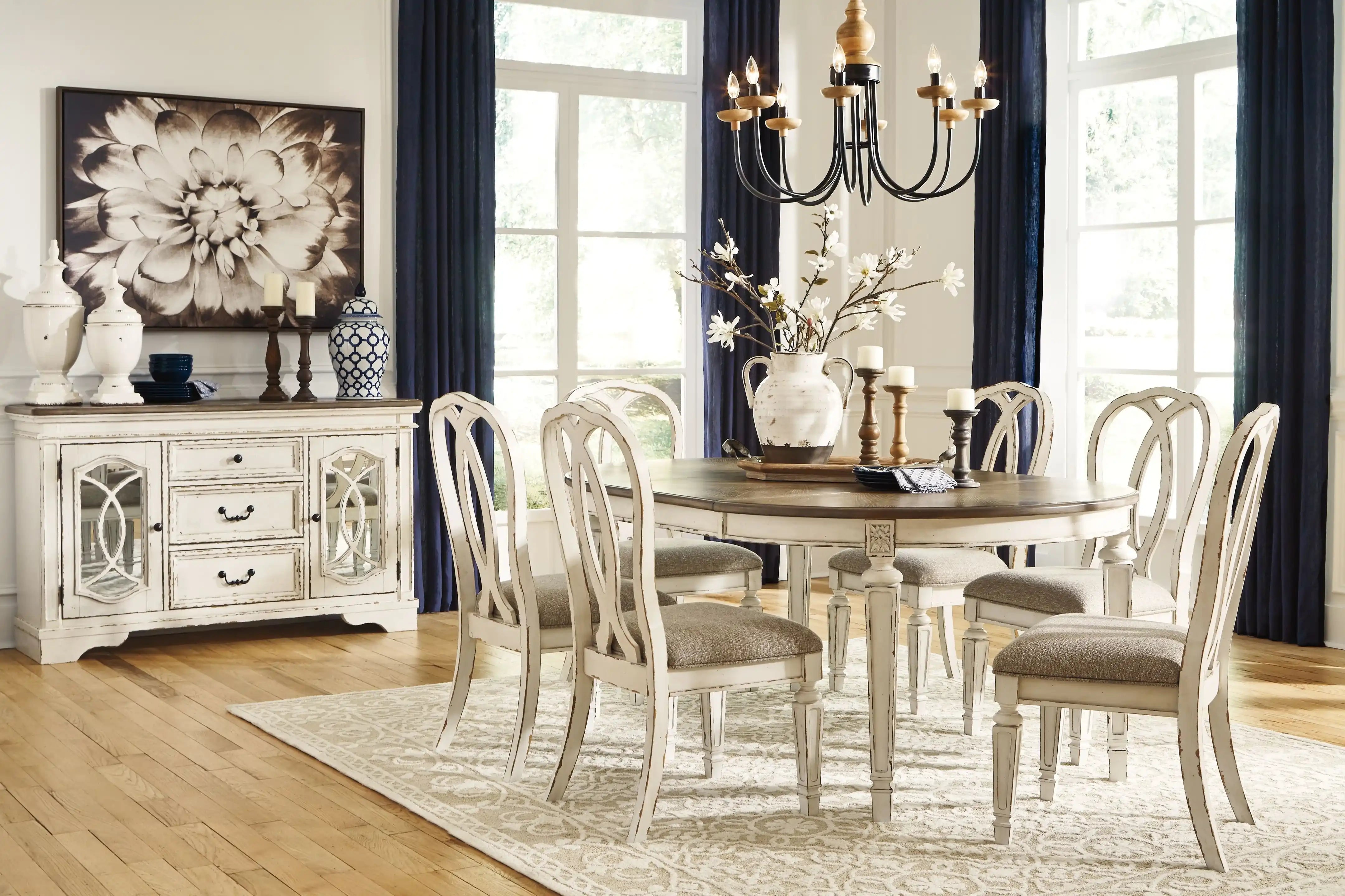 Realyn - Oval Dining Table Set - Best Buy Furniture
