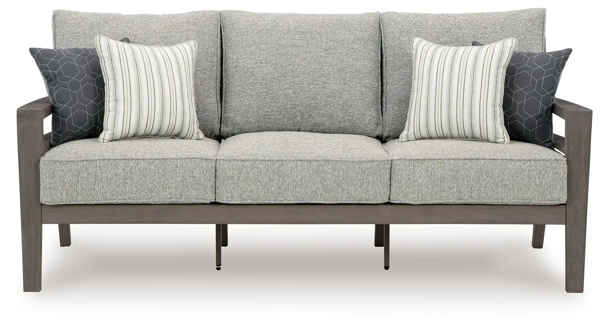 Hillside Barn - Sofa With Cushion - Gray / Brown - Best Buy Furniture