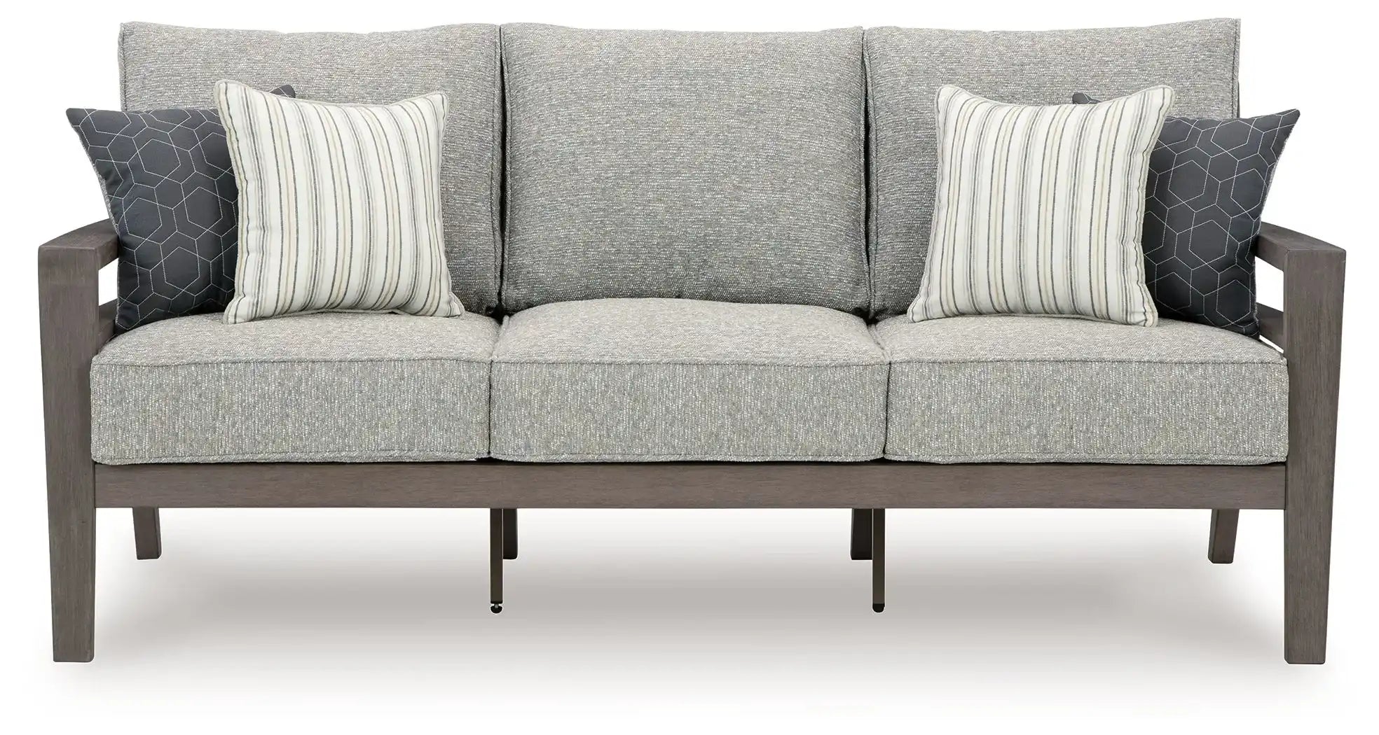 Hillside Barn - Sofa With Cushion - Gray / Brown - Best Buy Furniture