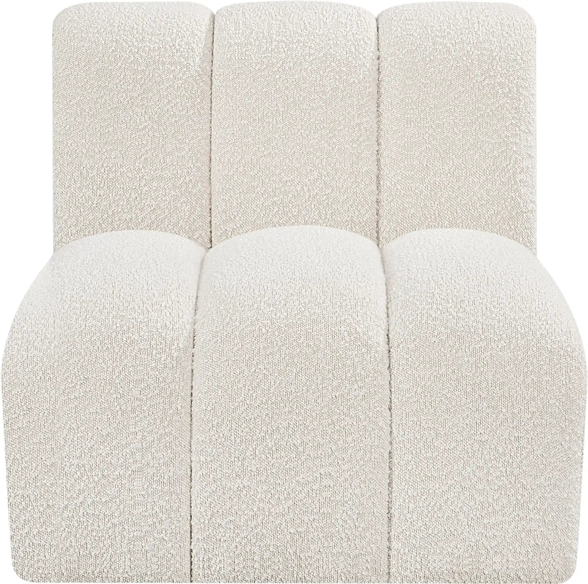 Arc - Boucle Fabric Straight Chair