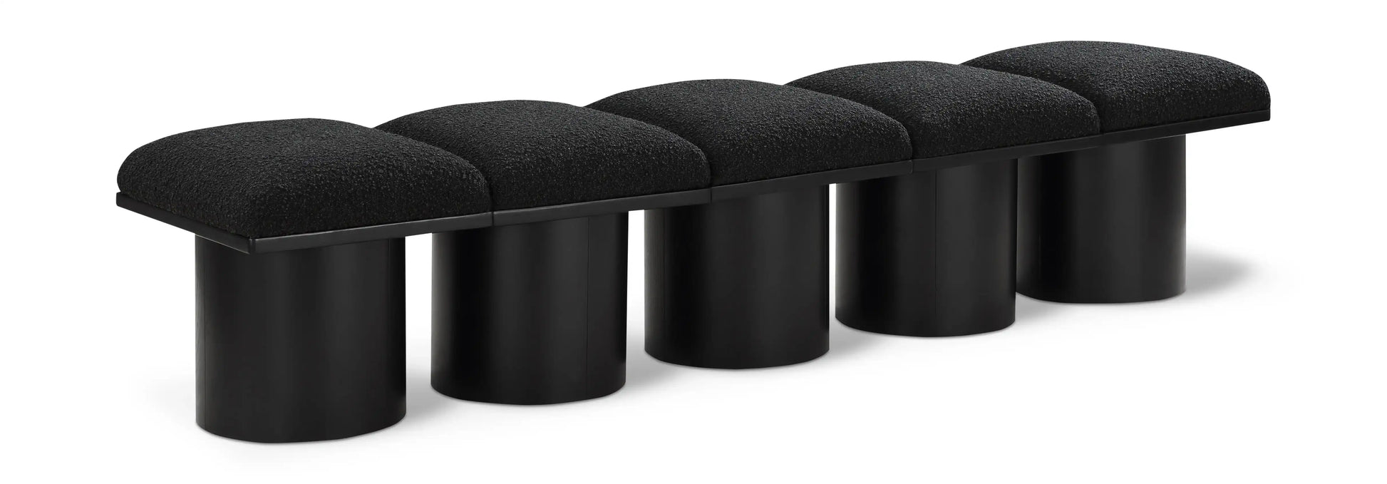 Pavilion - 5 Piece Modular Bench With Black Base - Best Buy Furniture