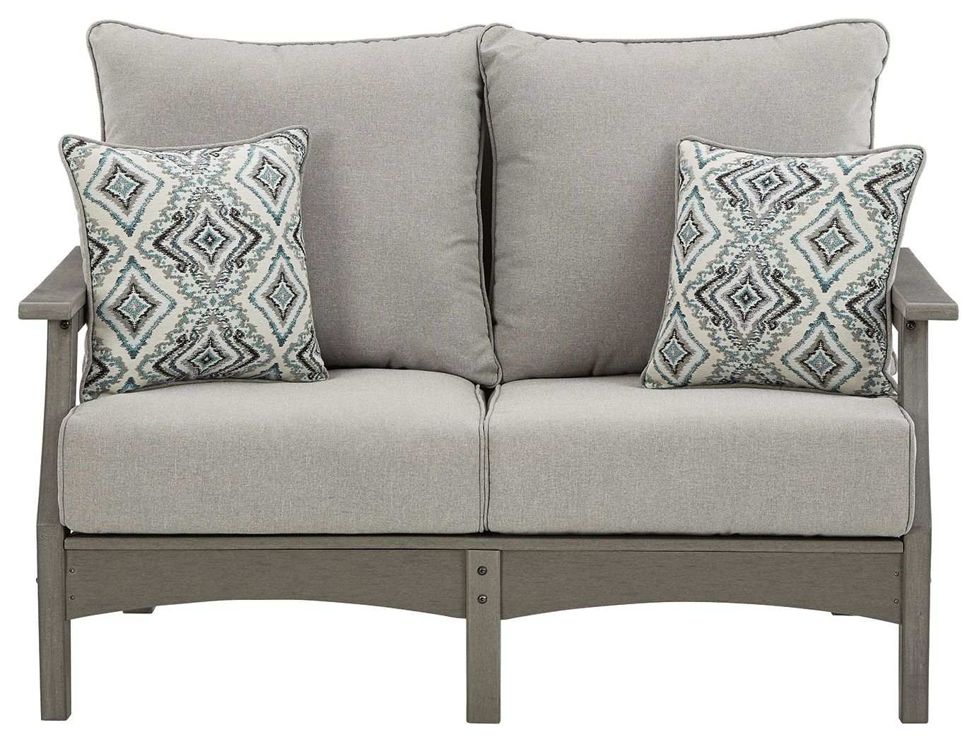 Visola - Loveseat w/Cushion - Gray - Best Buy Furniture
