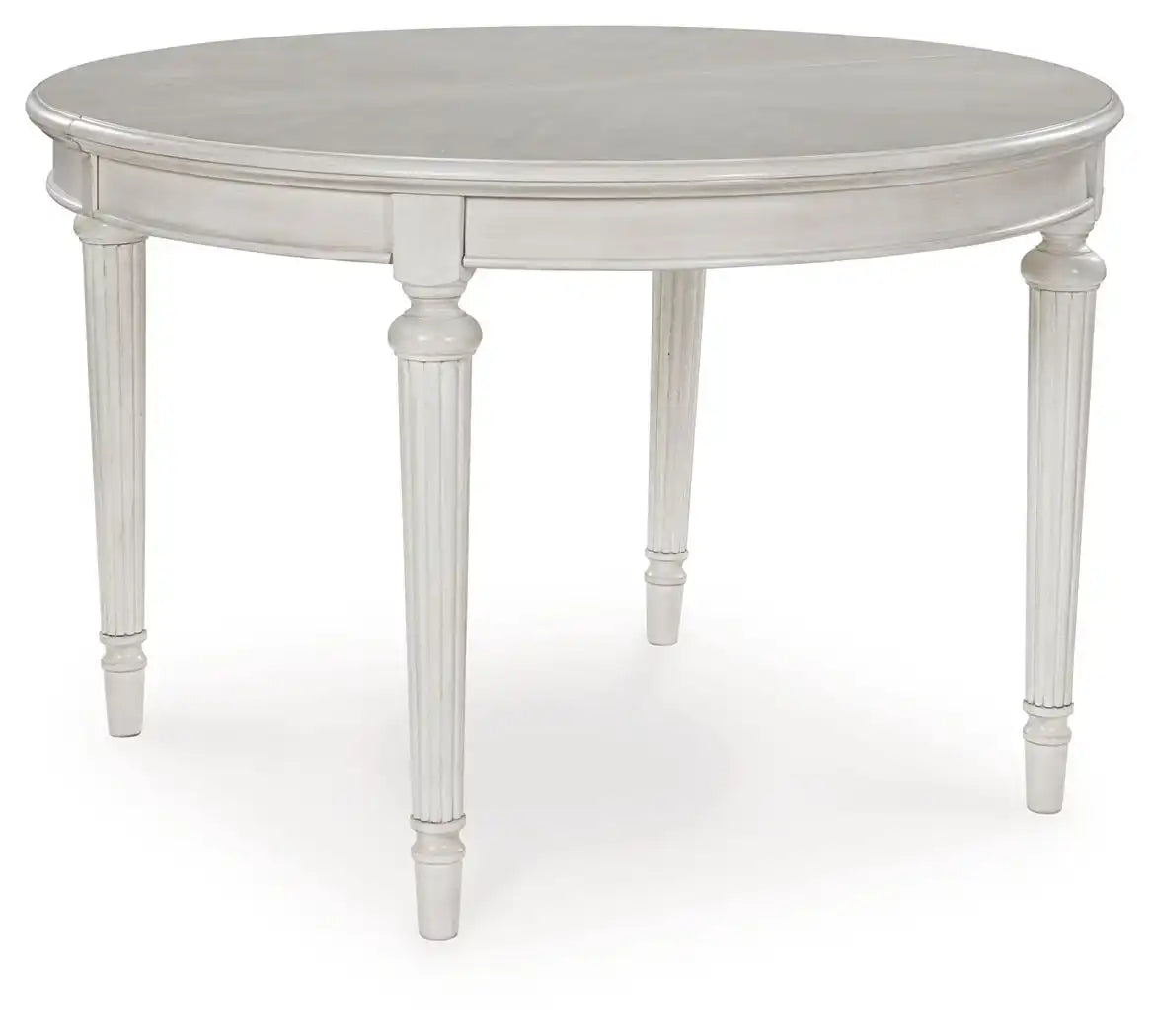 Montelaine - Oval Dining Room Extension Table - Antique White - Best Buy Furniture