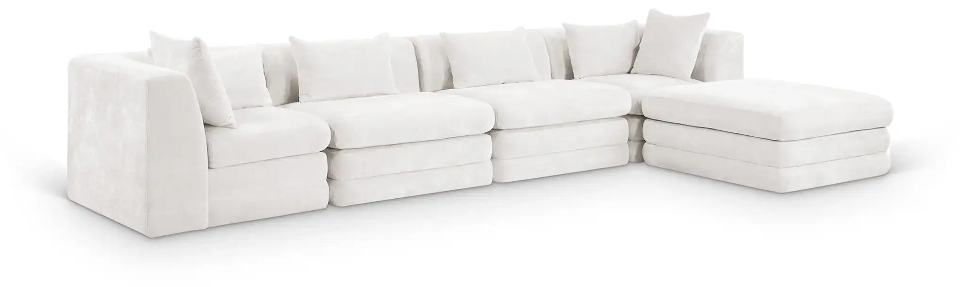 Stellar - 5 Piece Upholstered Modular Sectional - Best Buy Furniture