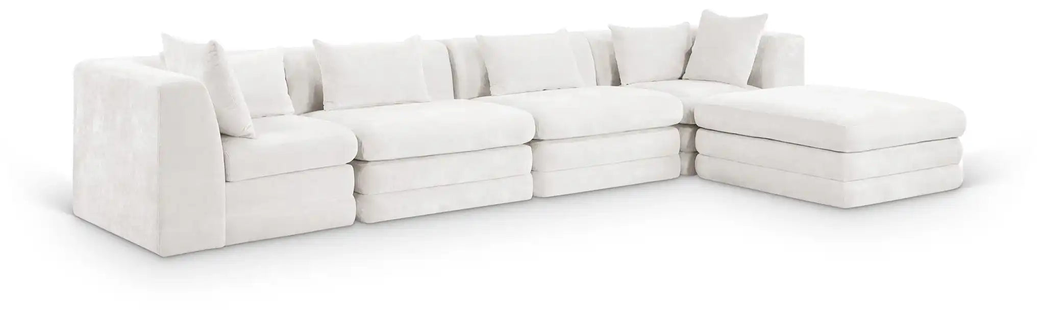 Stellar - 5 Piece Upholstered Modular Sectional - Best Buy Furniture