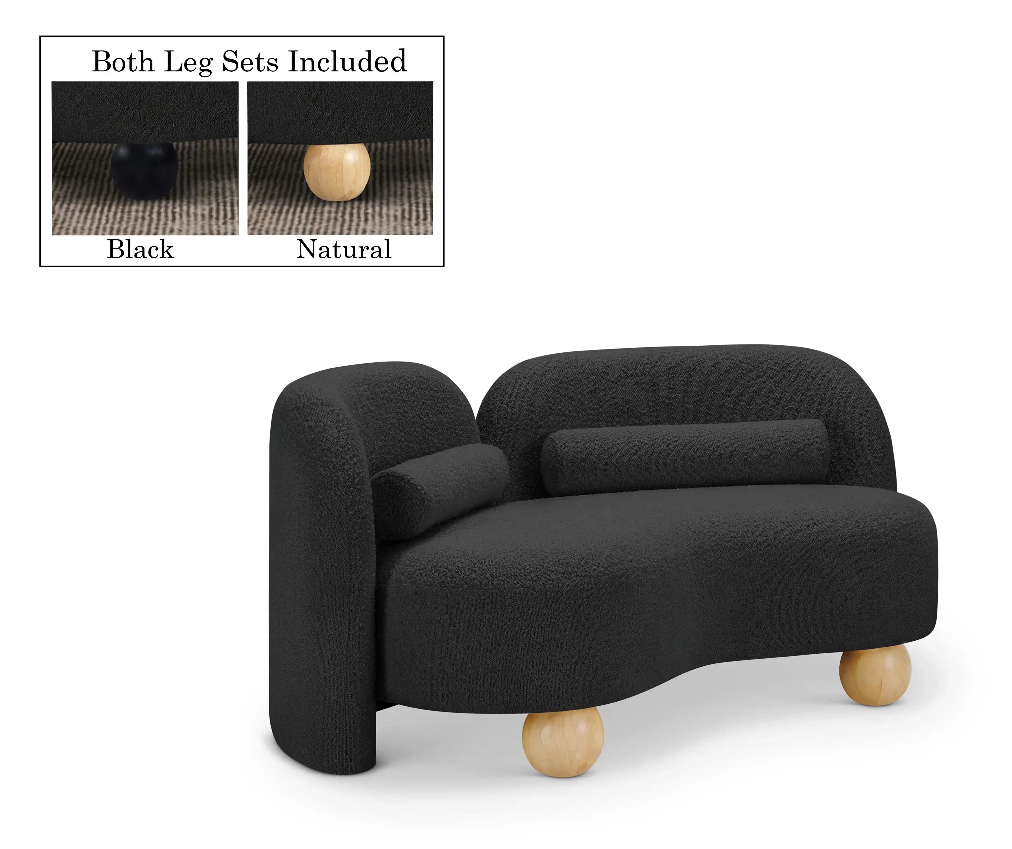 Daphne - Boucle Loveseat - Best Buy Furniture
