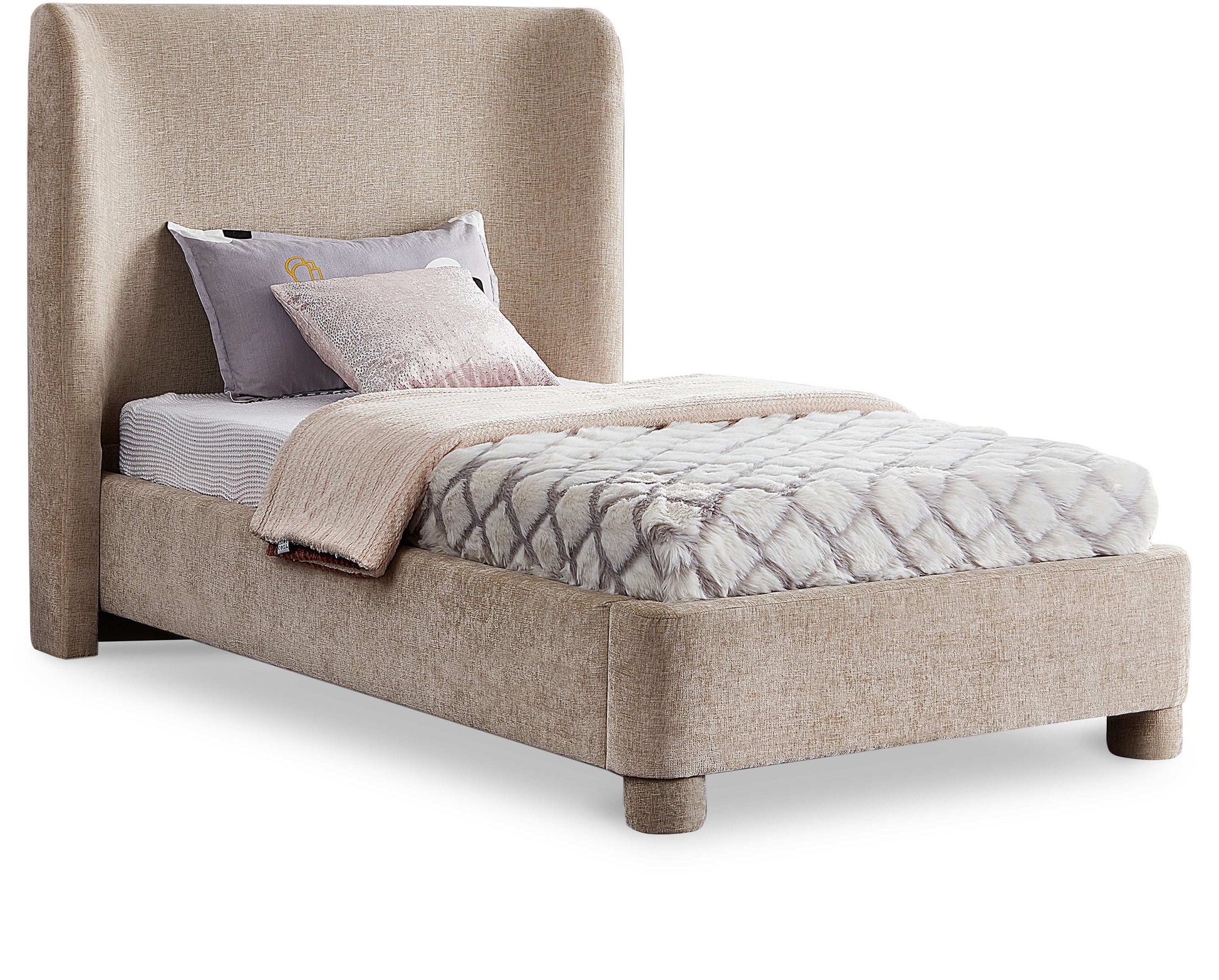 Penny - Chenille Fabric Bed - Best Buy Furniture