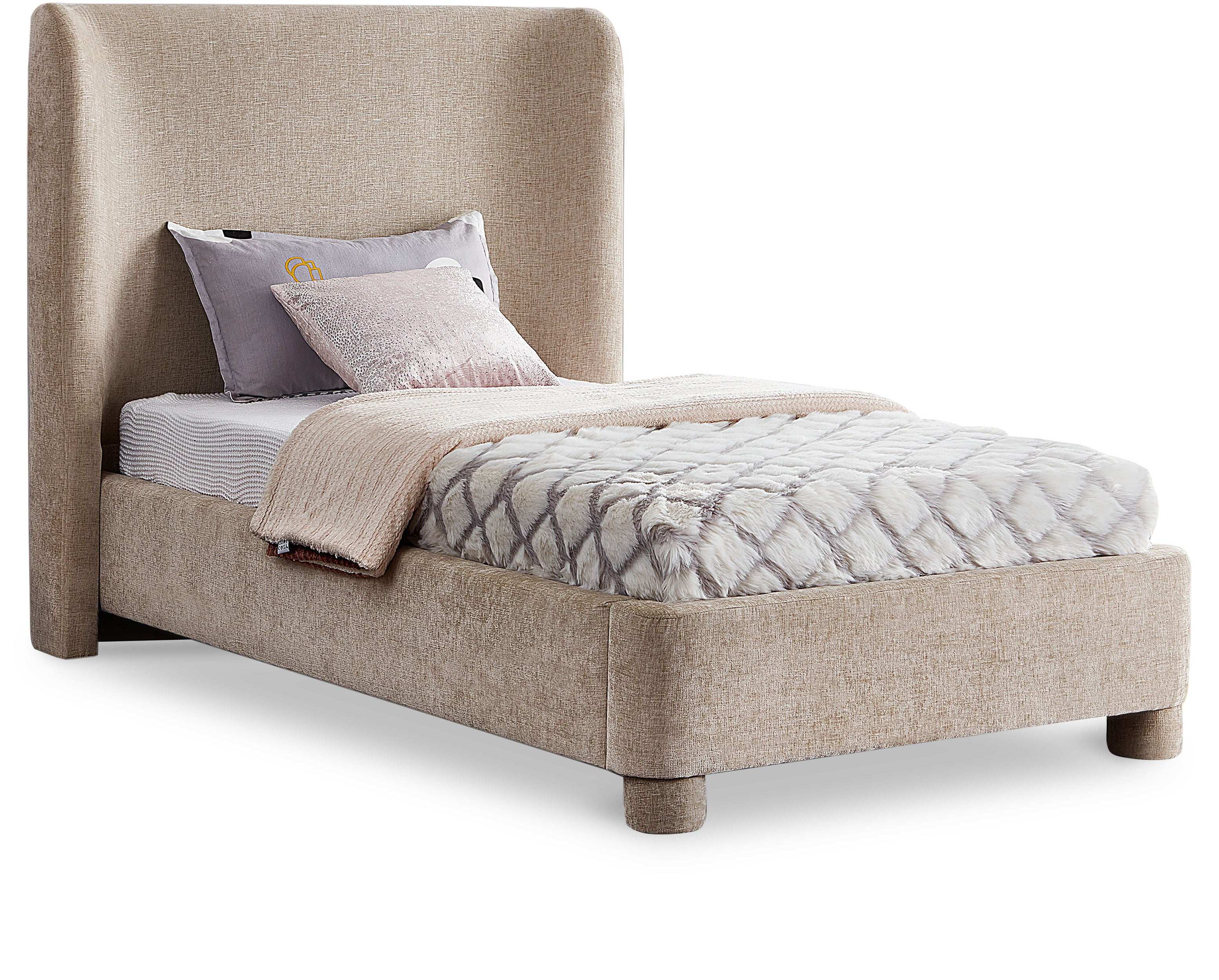 Penny - Chenille Fabric Bed - Best Buy Furniture