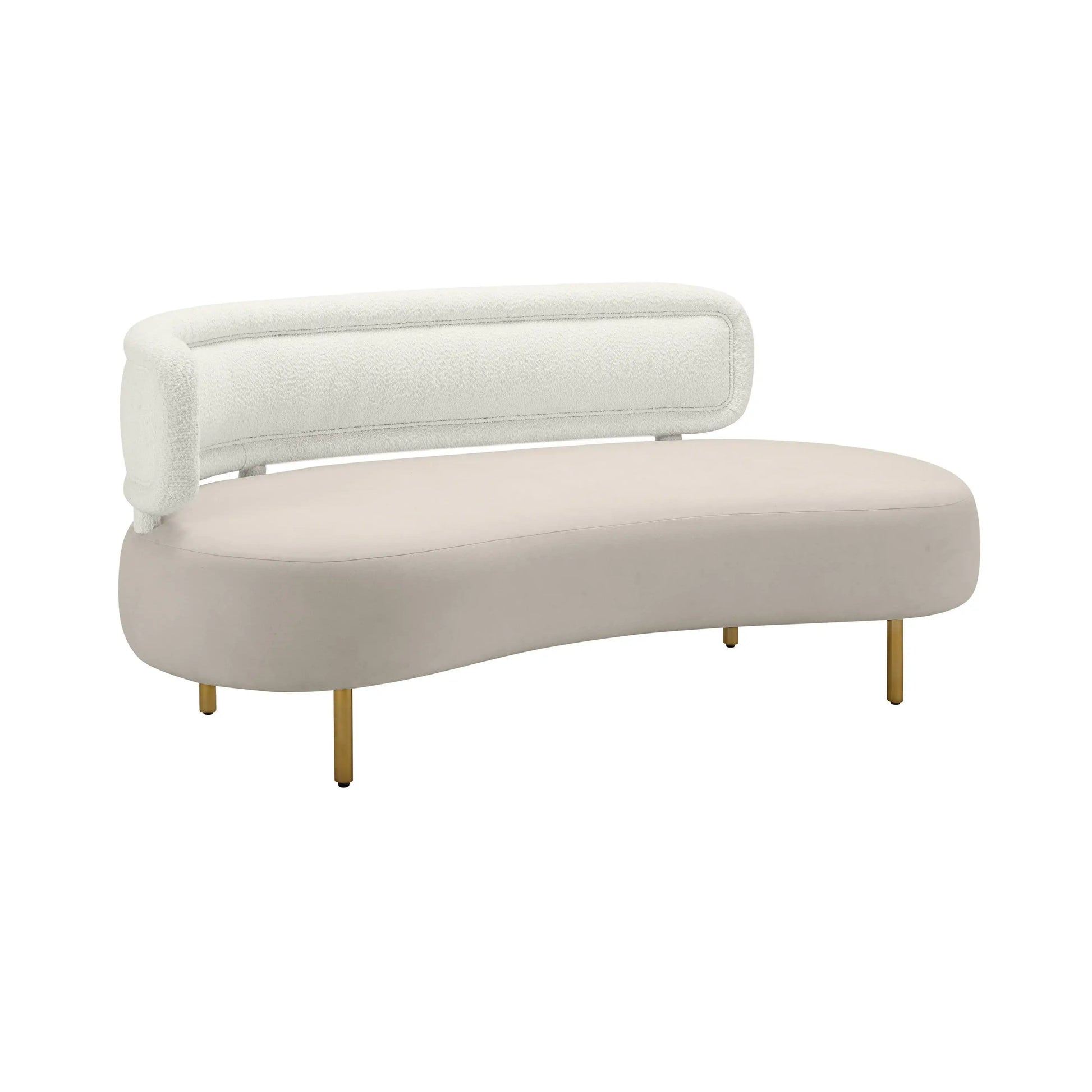 Tischa - Boucle Velvet Sofa - Best Buy Furniture