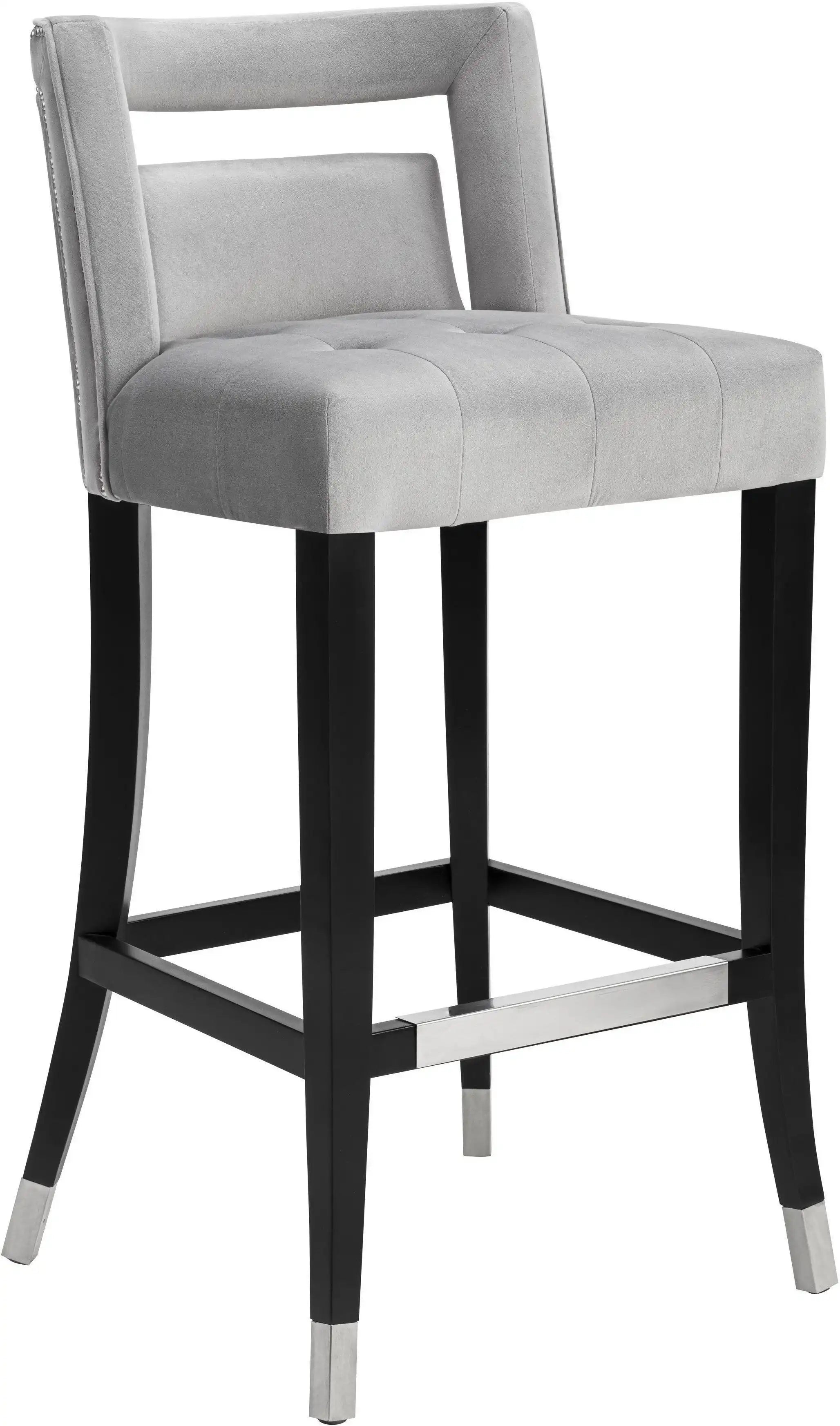 Hart - Velvet Stool - Best Buy Furniture