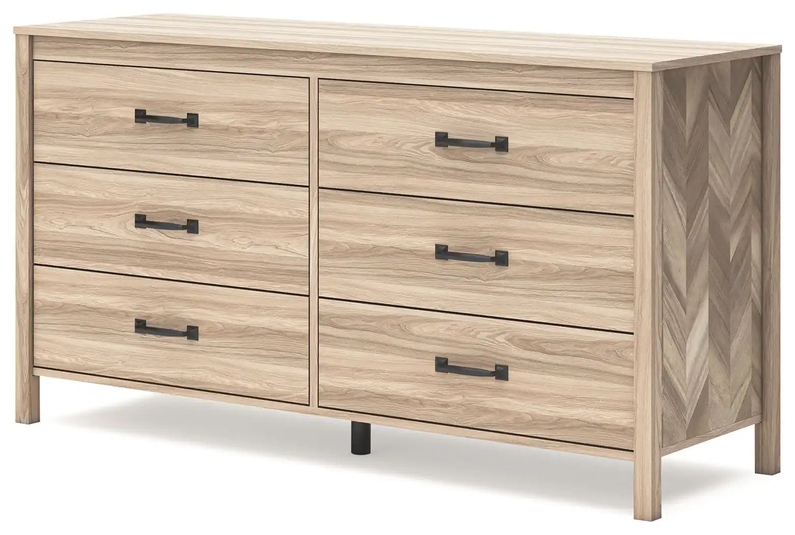 Battelle - Six Drawer Dresser - Tan - Best Buy Furniture