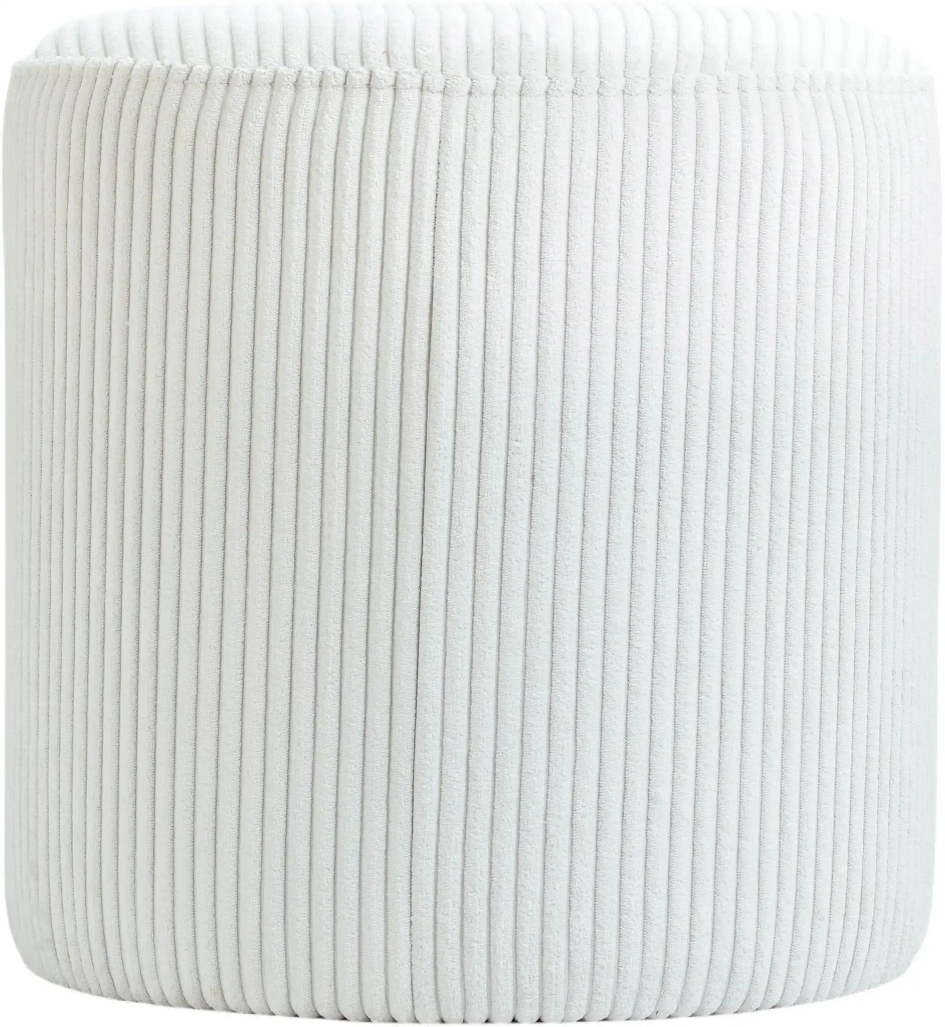 Roy - Round Microsuede Ottoman / Stool
