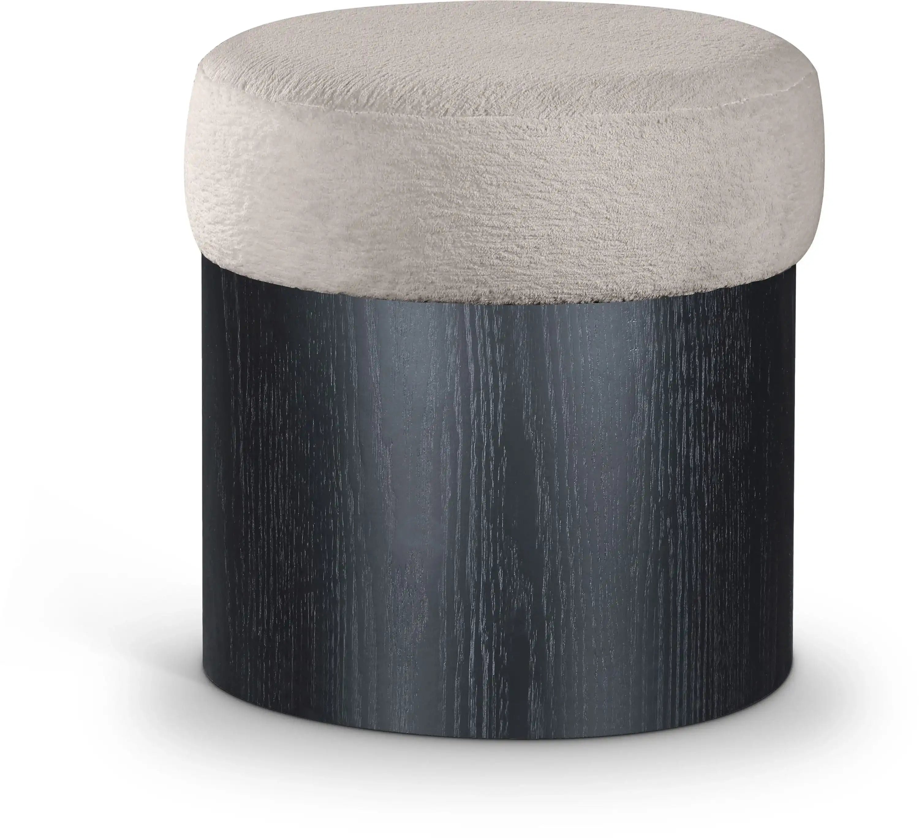 Nimes - Ottoman / Stool With Black Base - Best Buy Furniture