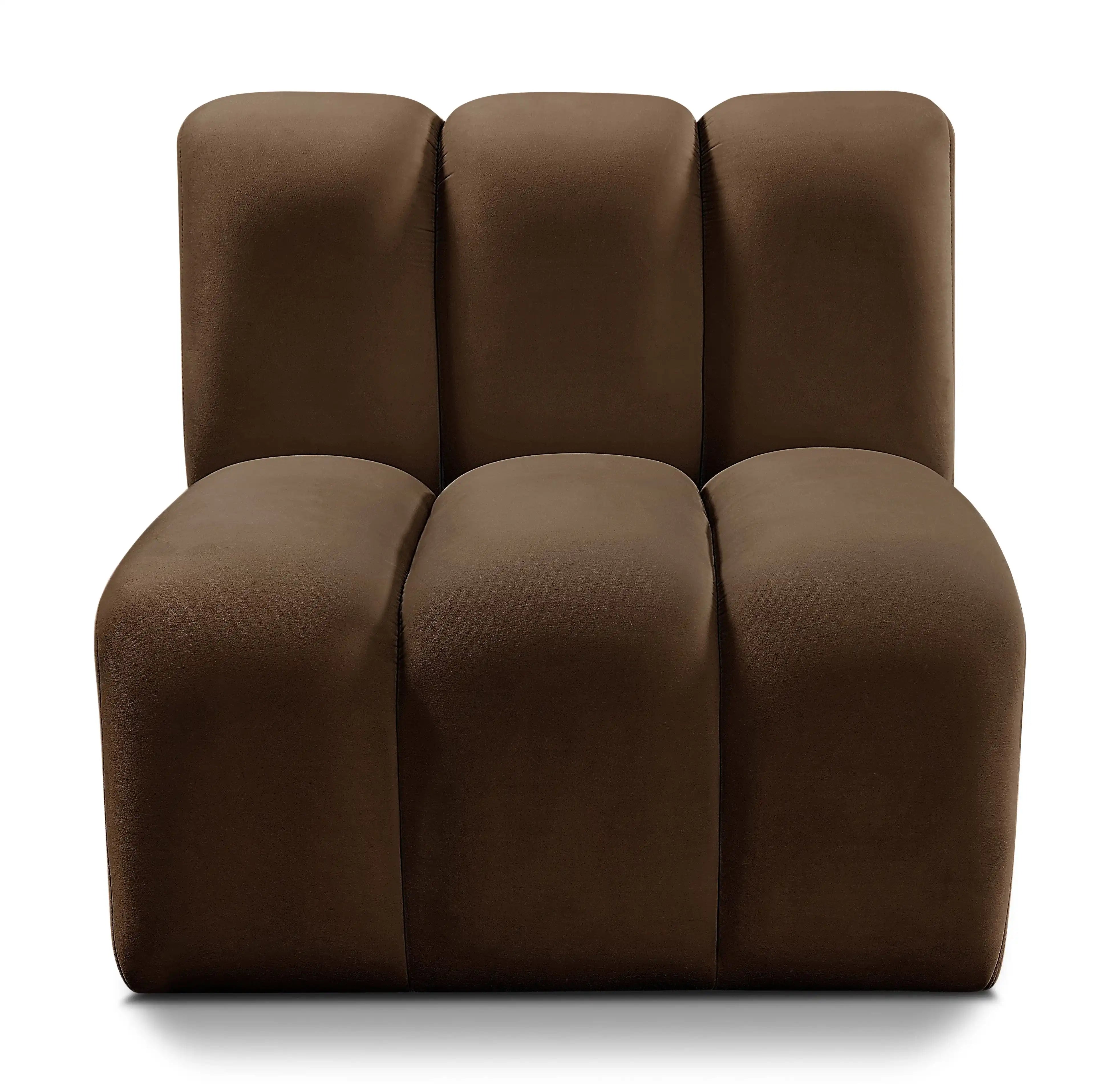 Arc - Velvet Straight Chair - Best Buy Furniture