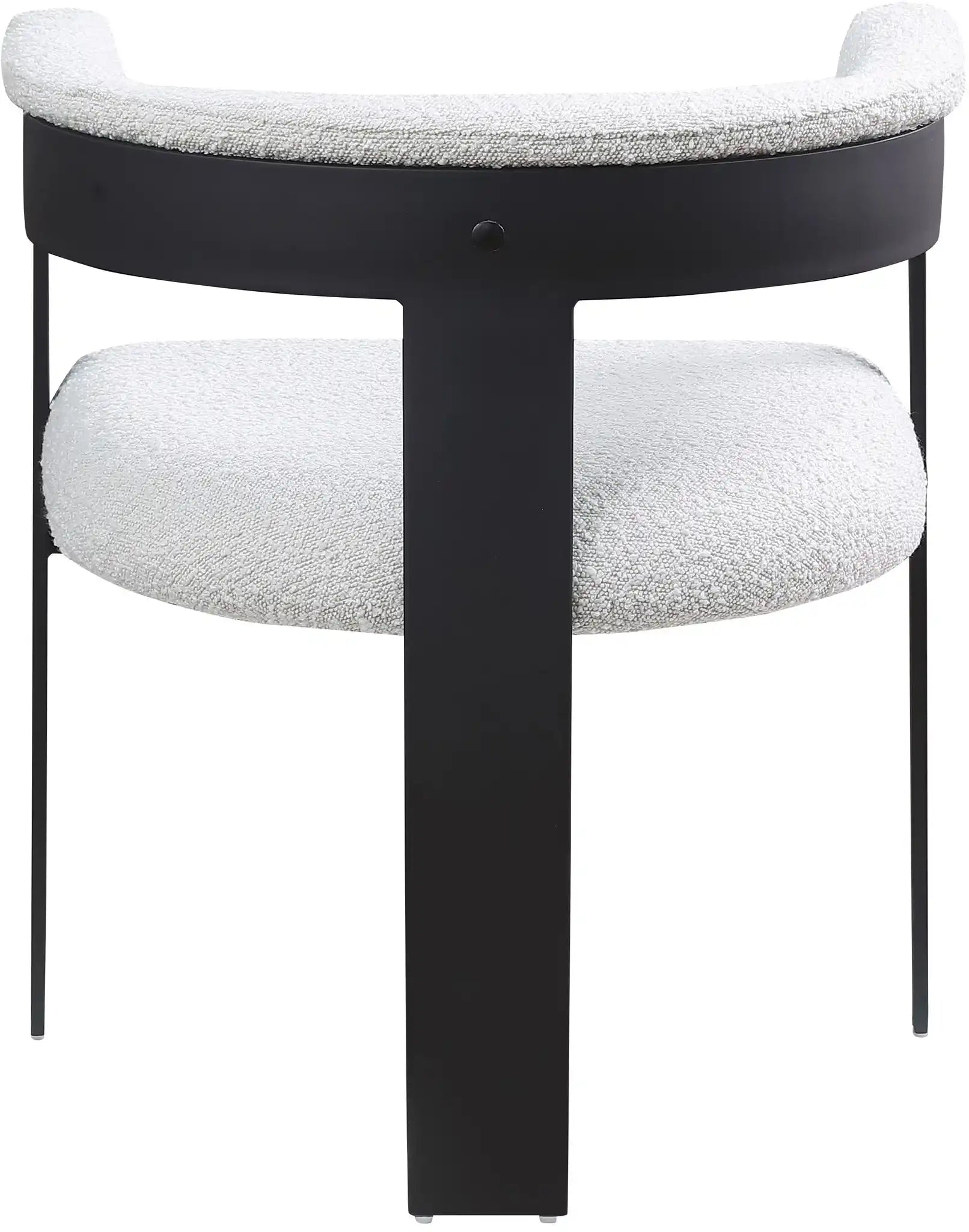 Romeo - Boucle Dining Chair With Black Base (Set of 2)