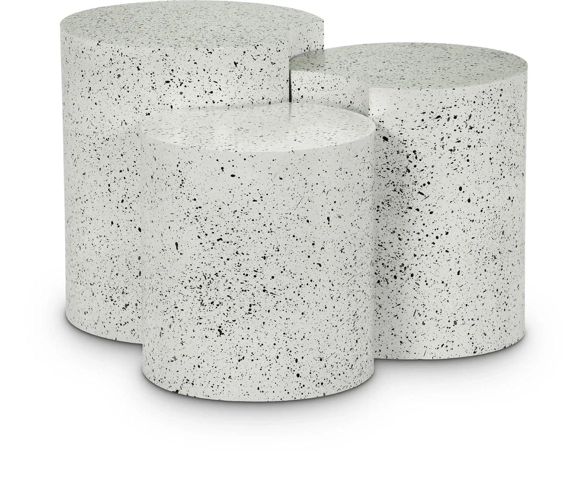 Dimple - 20" 3 Piece Modular End Table - Terazzo Finish - Best Buy Furniture