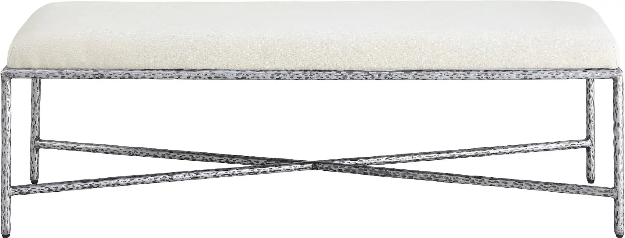 Valley - Bench With Silver Frame