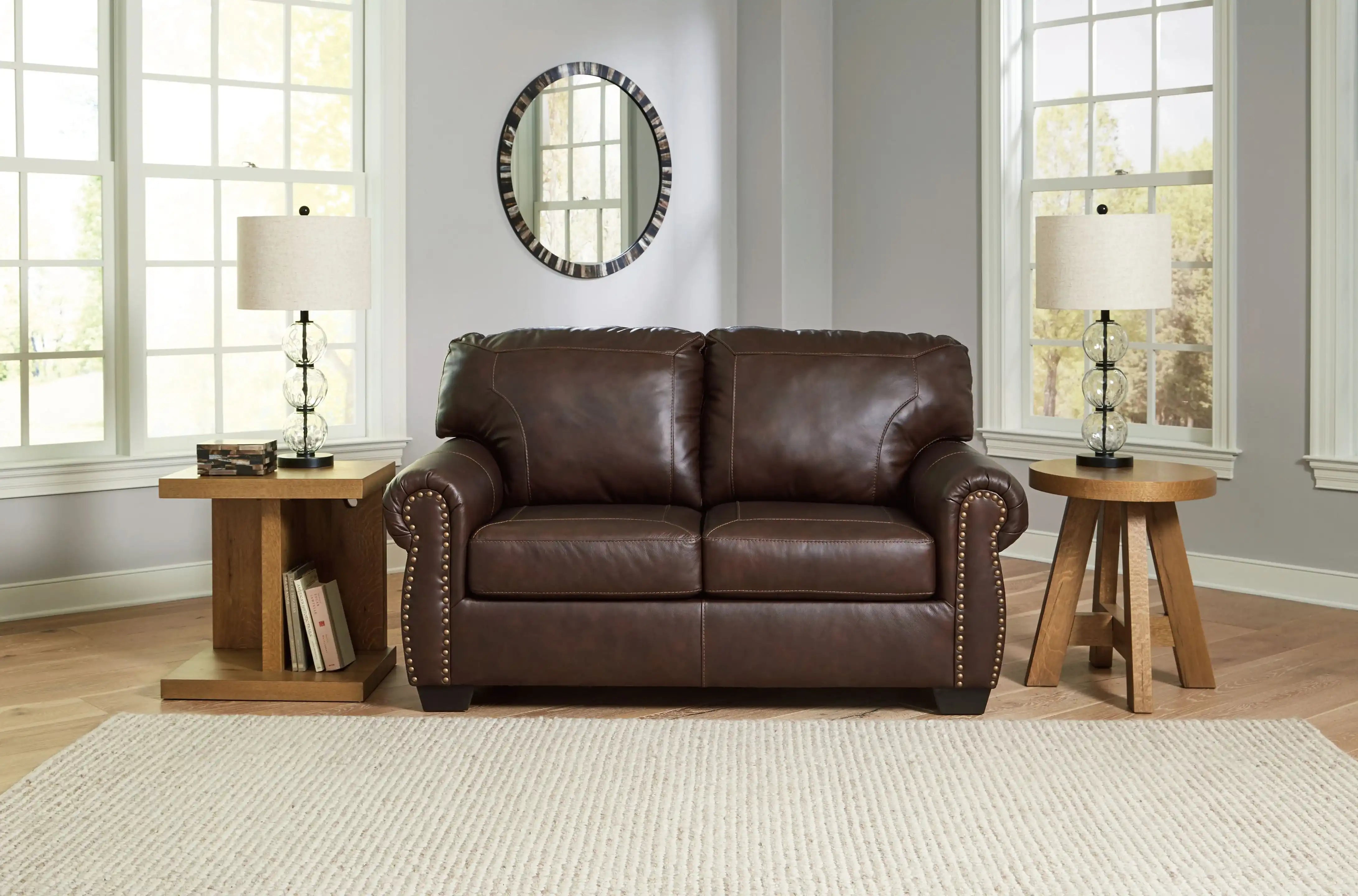 Colleton - Loveseat - Dark Brown - Best Buy Furniture