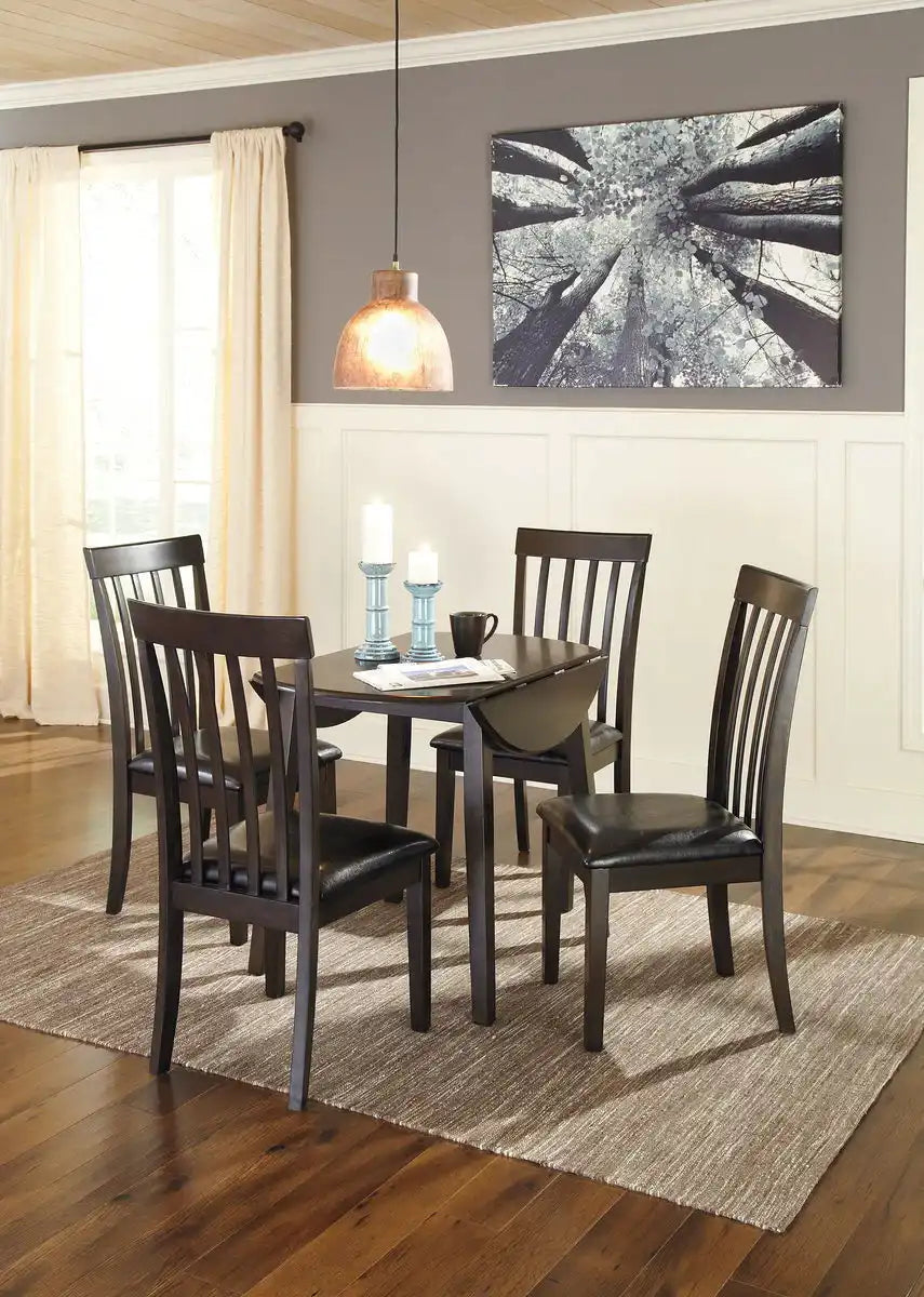 Hammis - Round Dining Drop Leaf Table Set - Best Buy Furniture