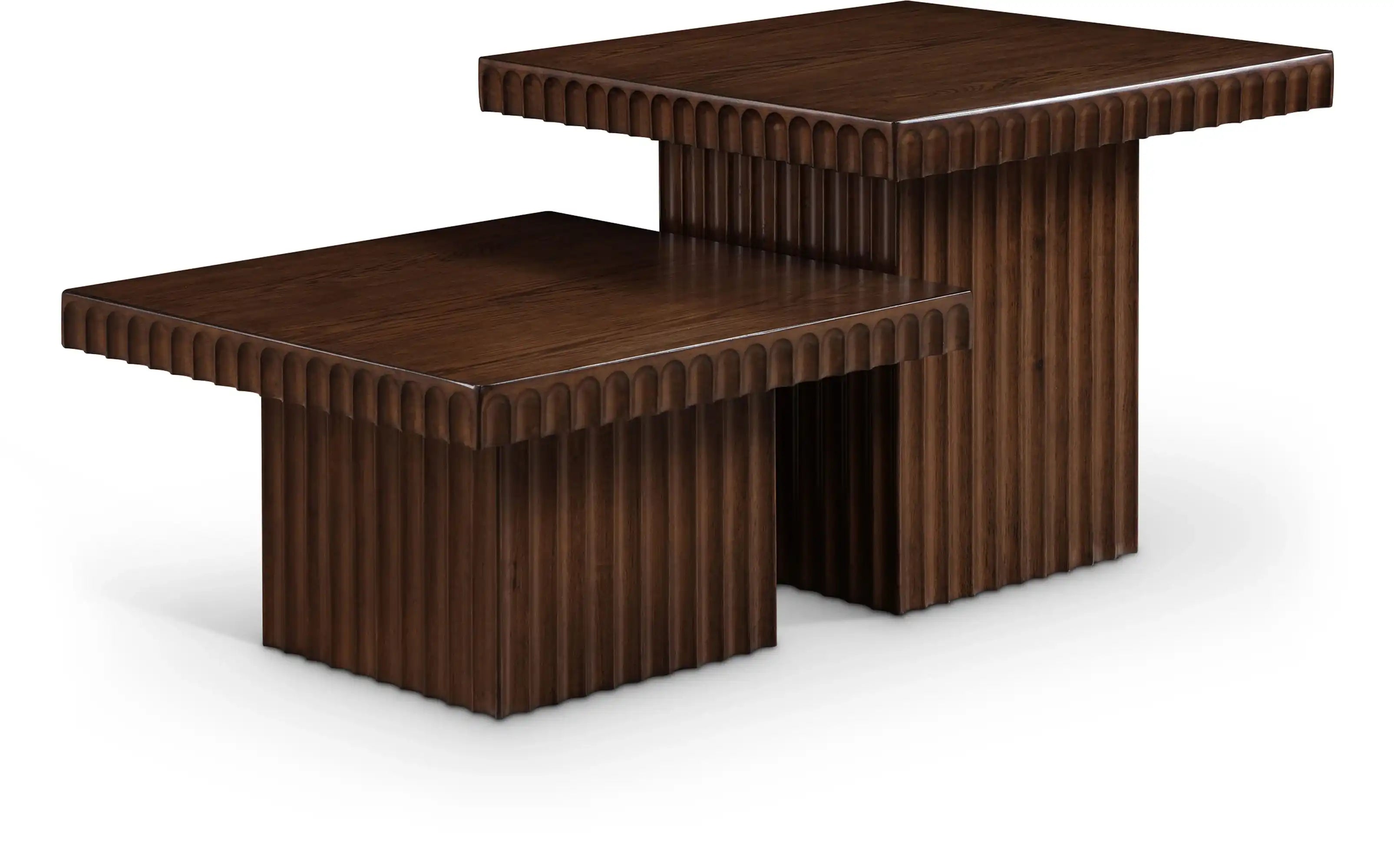 Spencer - Oak Veneer 2 Piece Coffee Table - Best Buy Furniture
