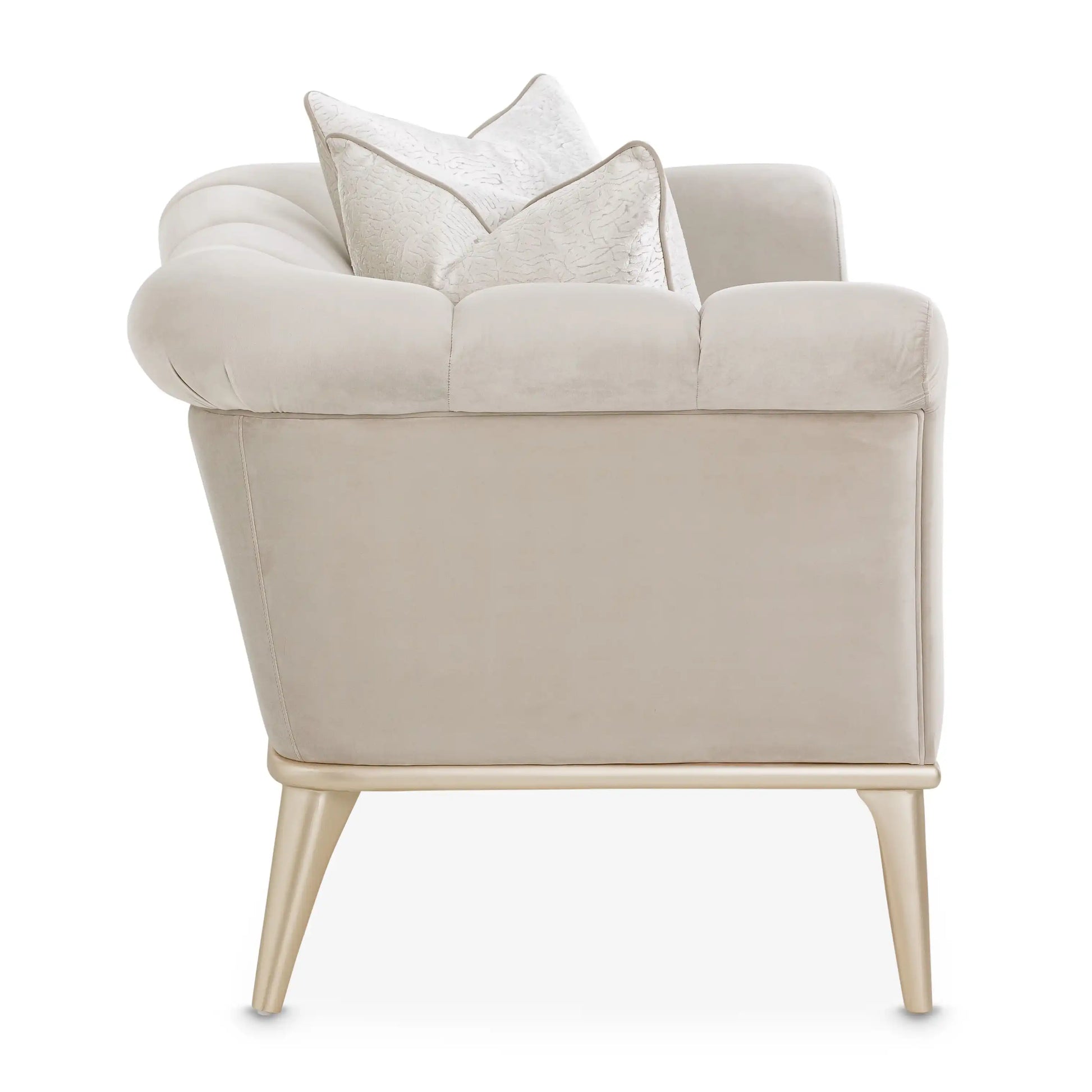 Yvette - Chair And A Half - Porcini/Medium Champagne - Best Buy Furniture