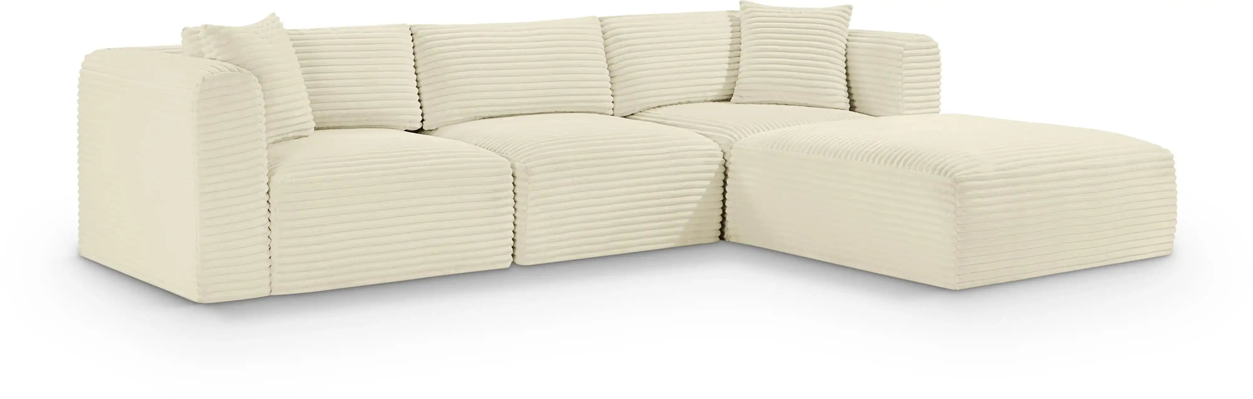 Shaggy - 4 Piece Modular Sectional - Best Buy Furniture