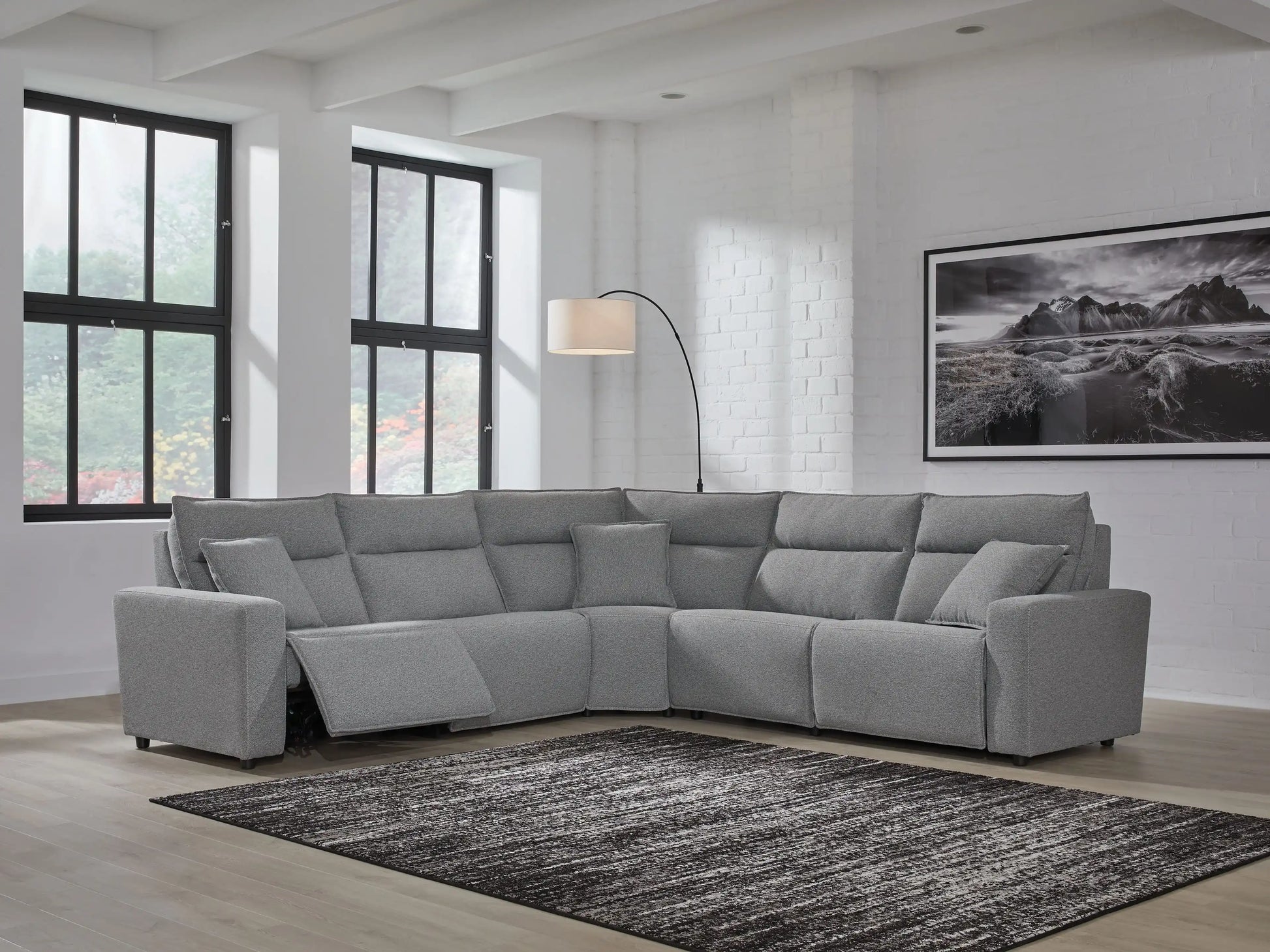 ModMax II - Salt And Pepper - Reclining Sectional - Best Buy Furniture