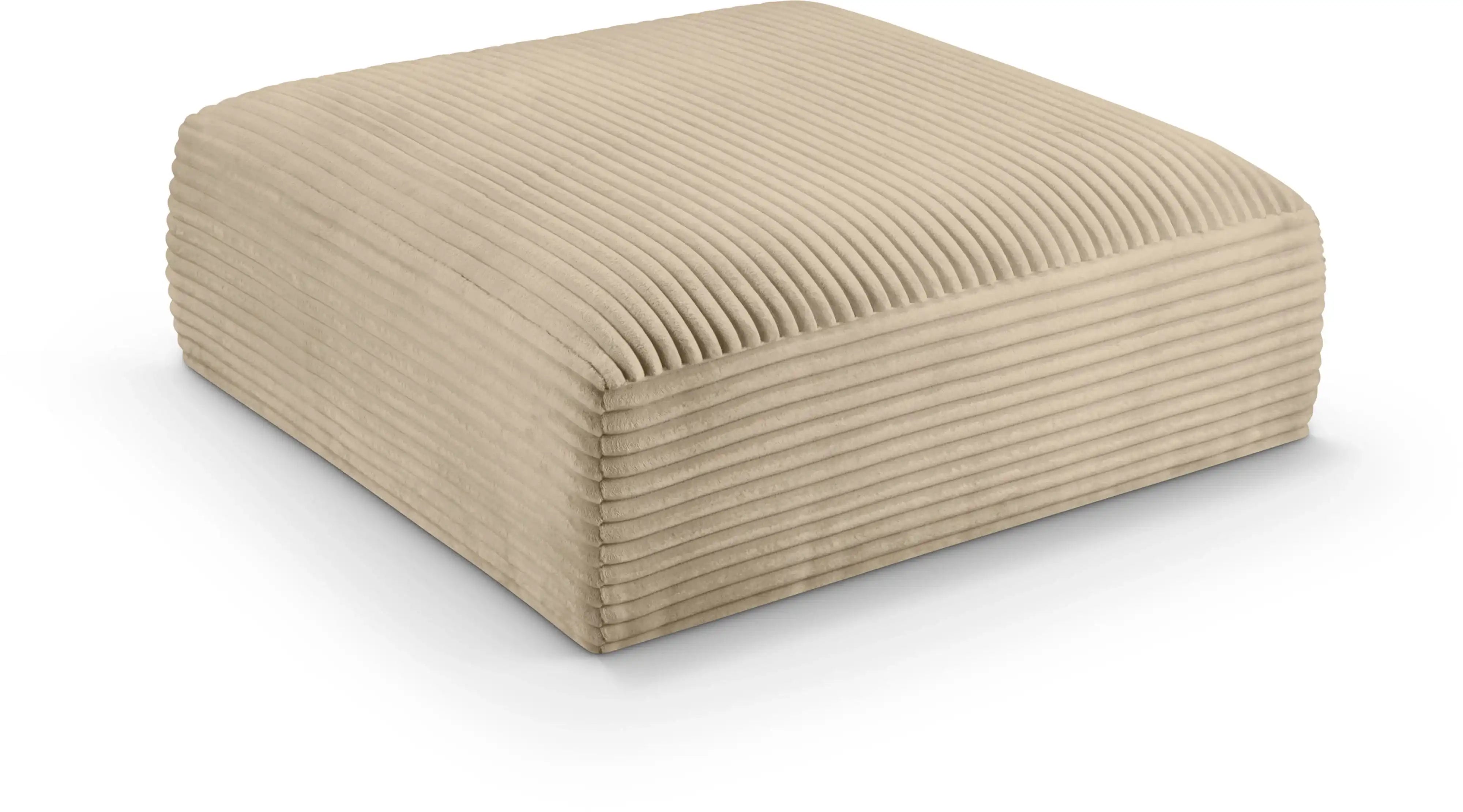 Shaggy - Fabric Ottoman - Best Buy Furniture