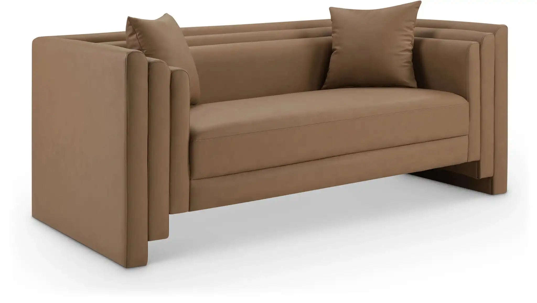 Everett - Vegan Leather Upholstered Loveseat - Best Buy Furniture