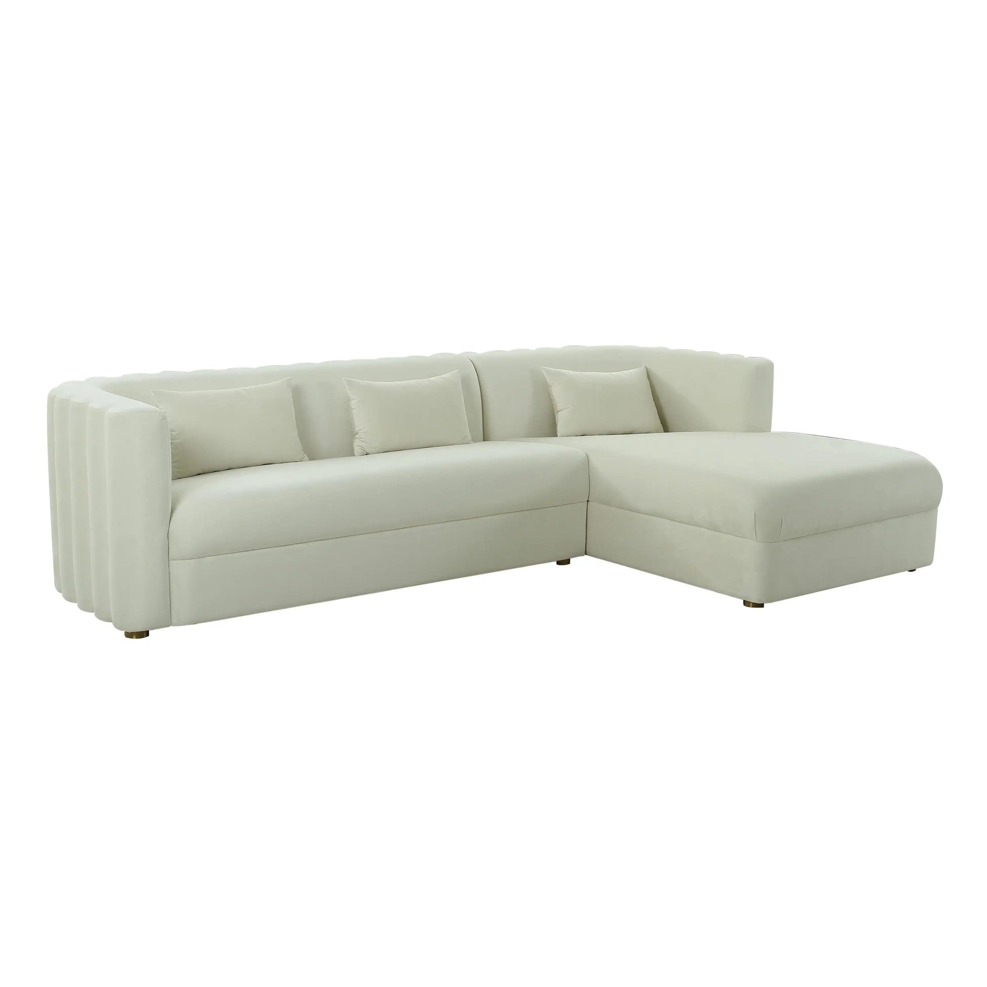 Callie - Velvet Sectional - RAF - Best Buy Furniture
