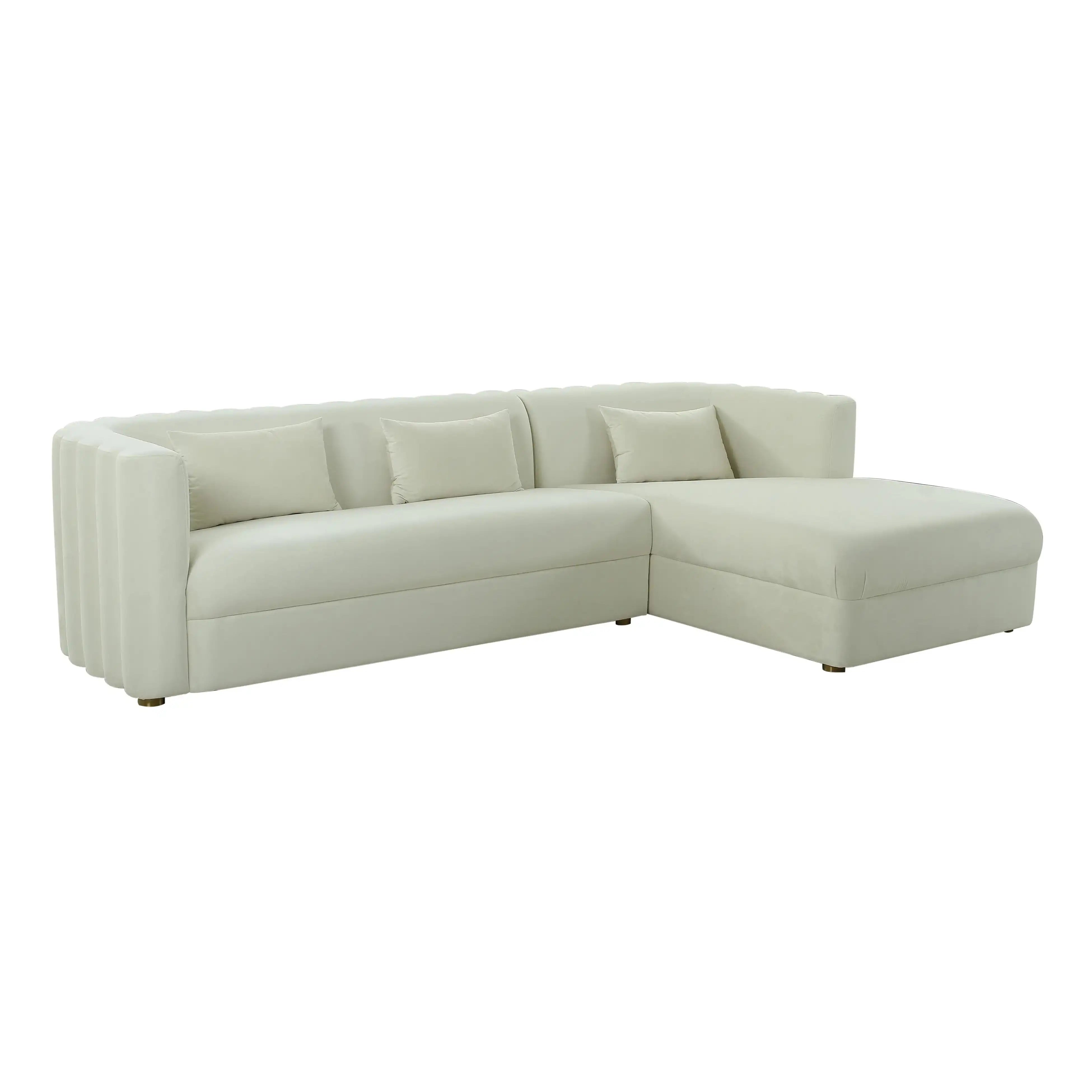 Callie - Velvet Sectional - RAF - Best Buy Furniture