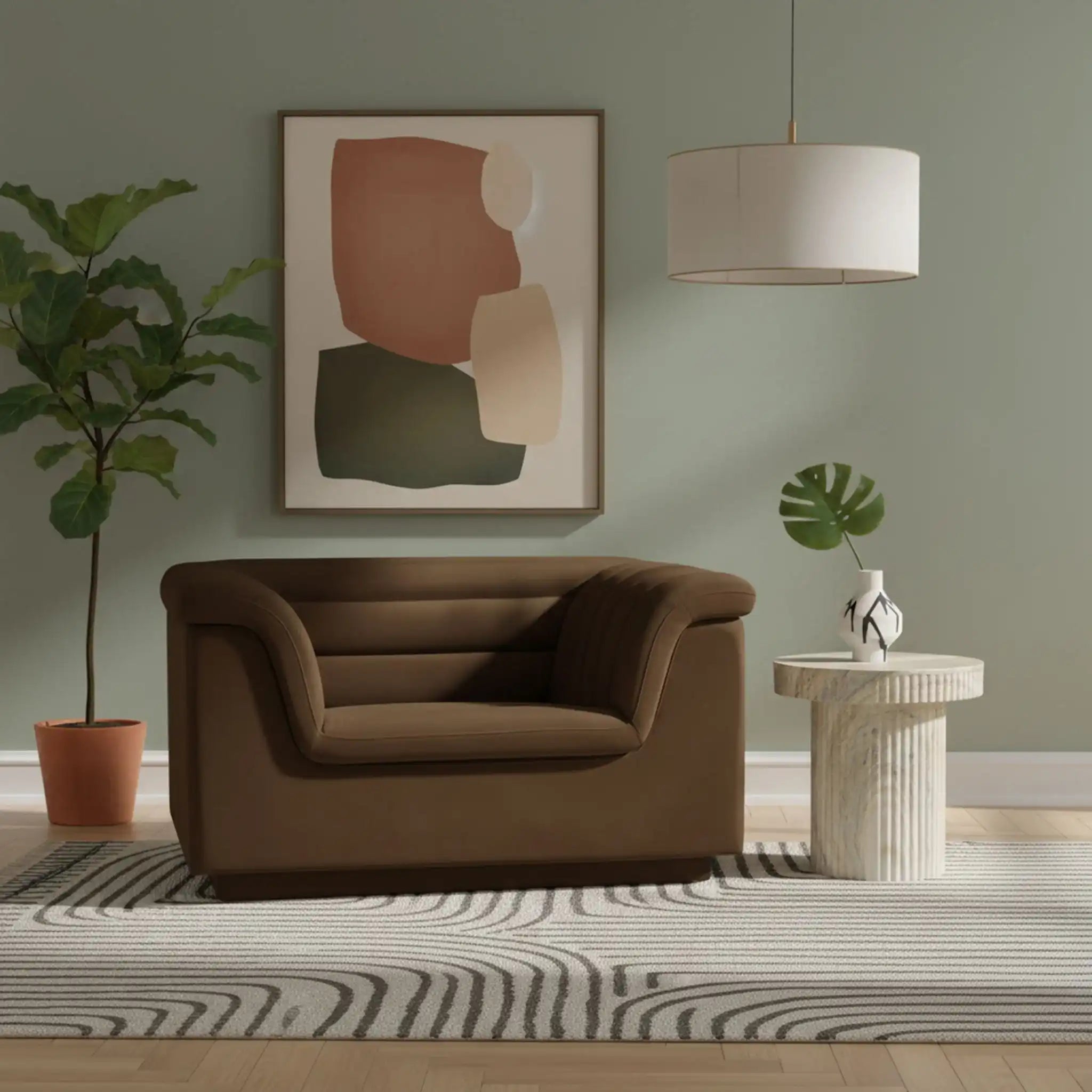 Cascade - Velvet Chair