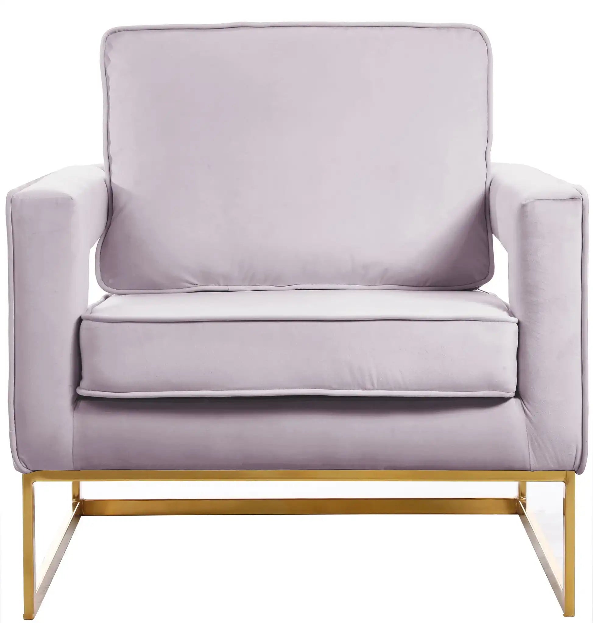 Noah - Accent Chair with Gold Legs