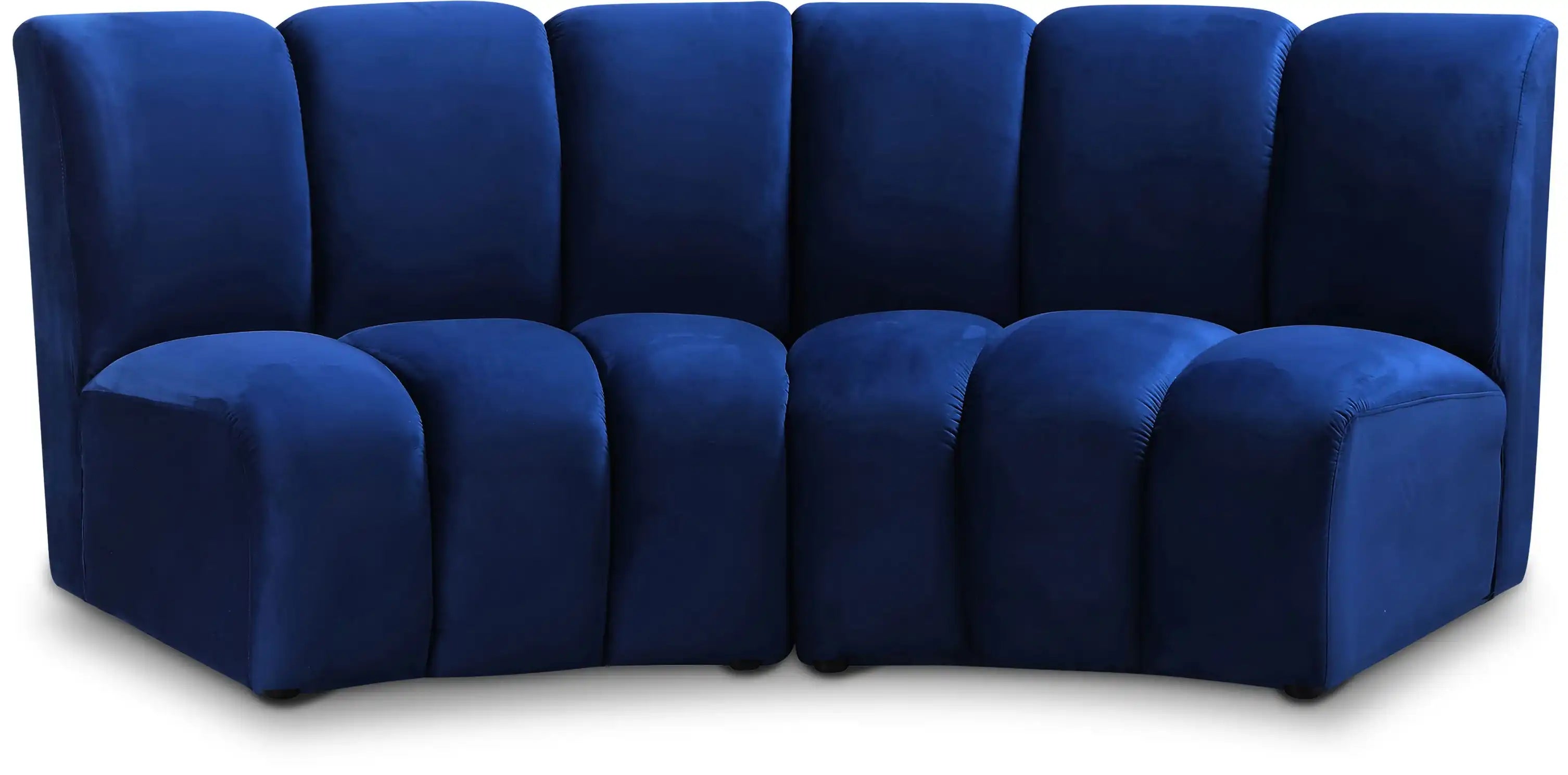 Infinity - 2 Piece Velvet Modular Sectional - Best Buy Furniture