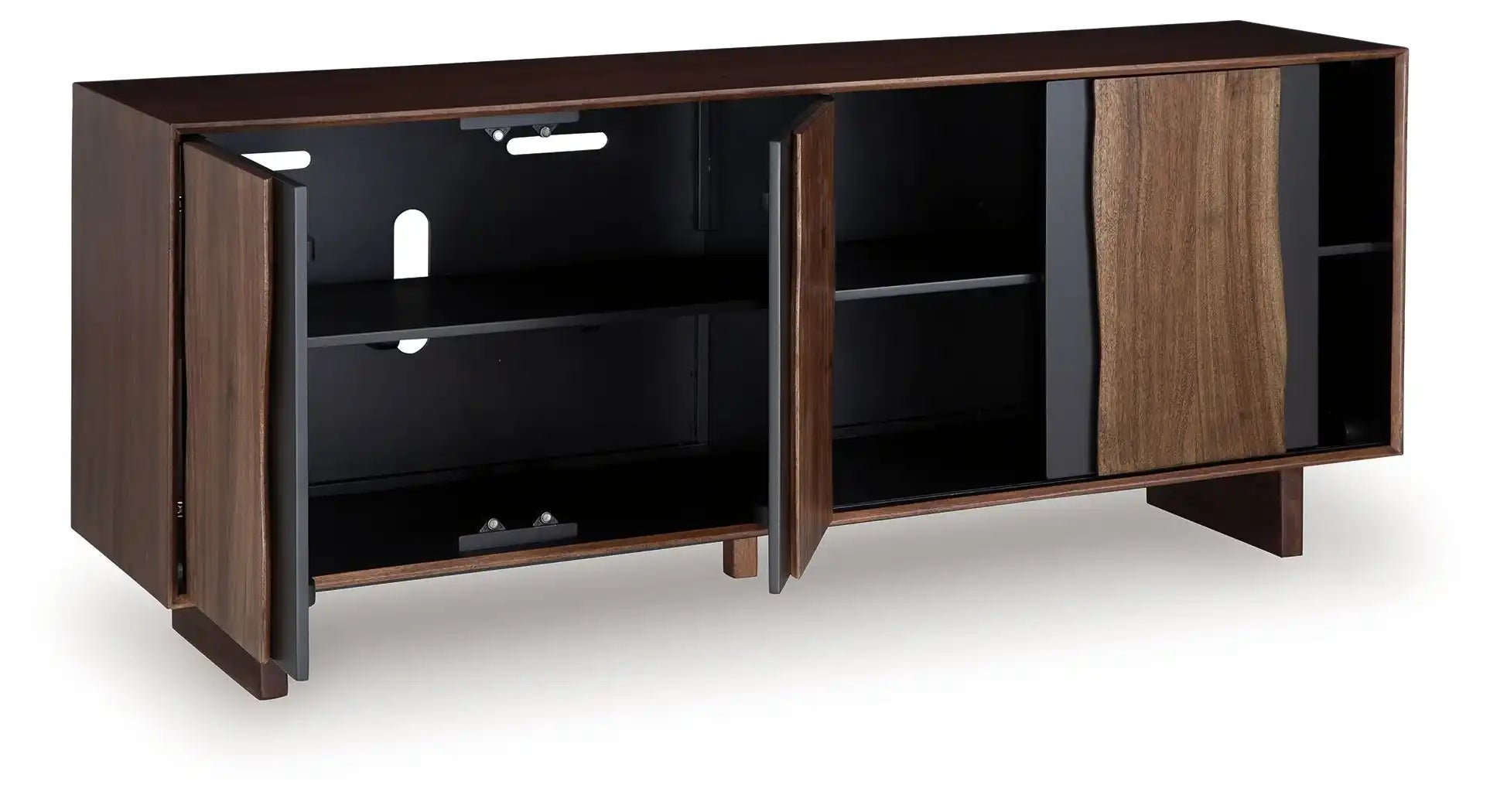 Welby - Accent Cabinet - Brown / Charcoal - Best Buy Furniture
