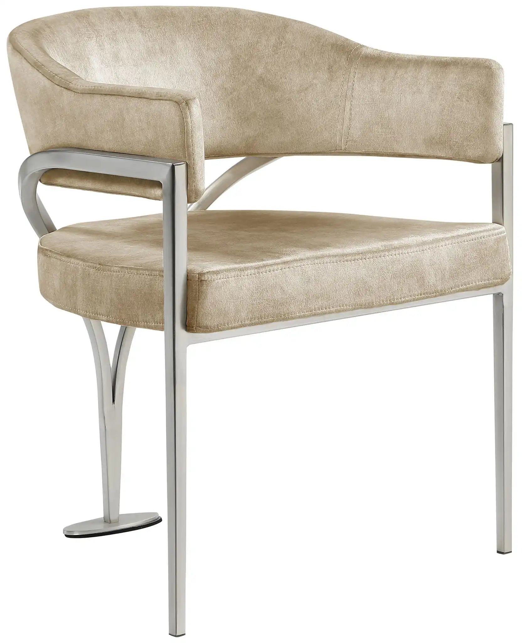 Madelyn - Dining Chair (Set of 2) - Brushed Chrome - Best Buy Furniture