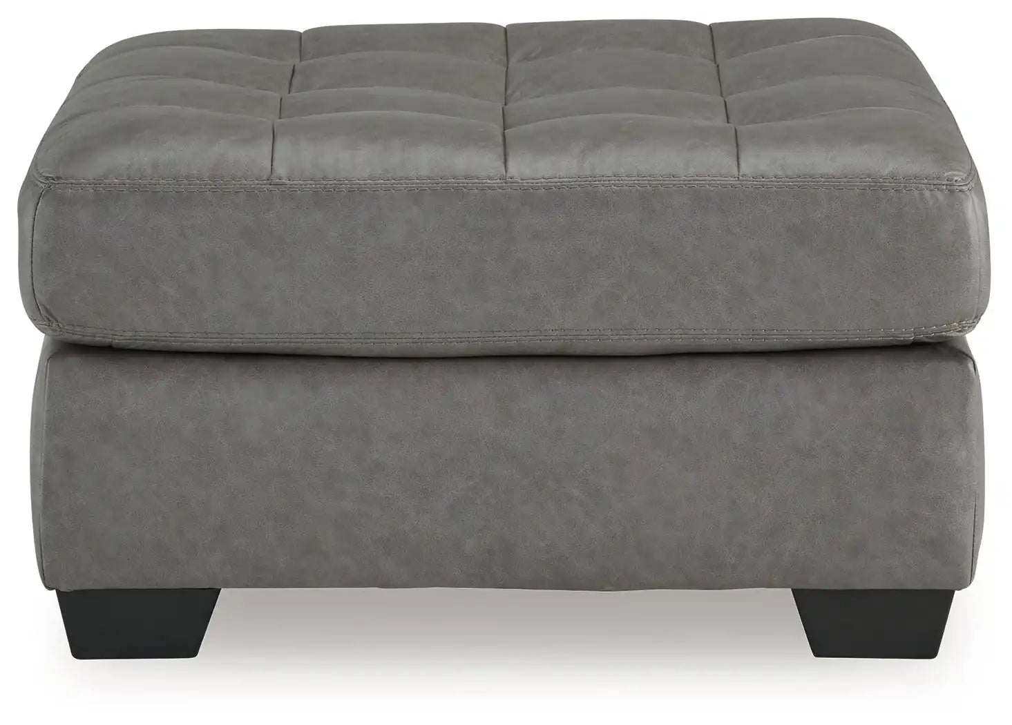 Clairette Court - Oversized Accent Ottoman - Alloy - Best Buy Furniture