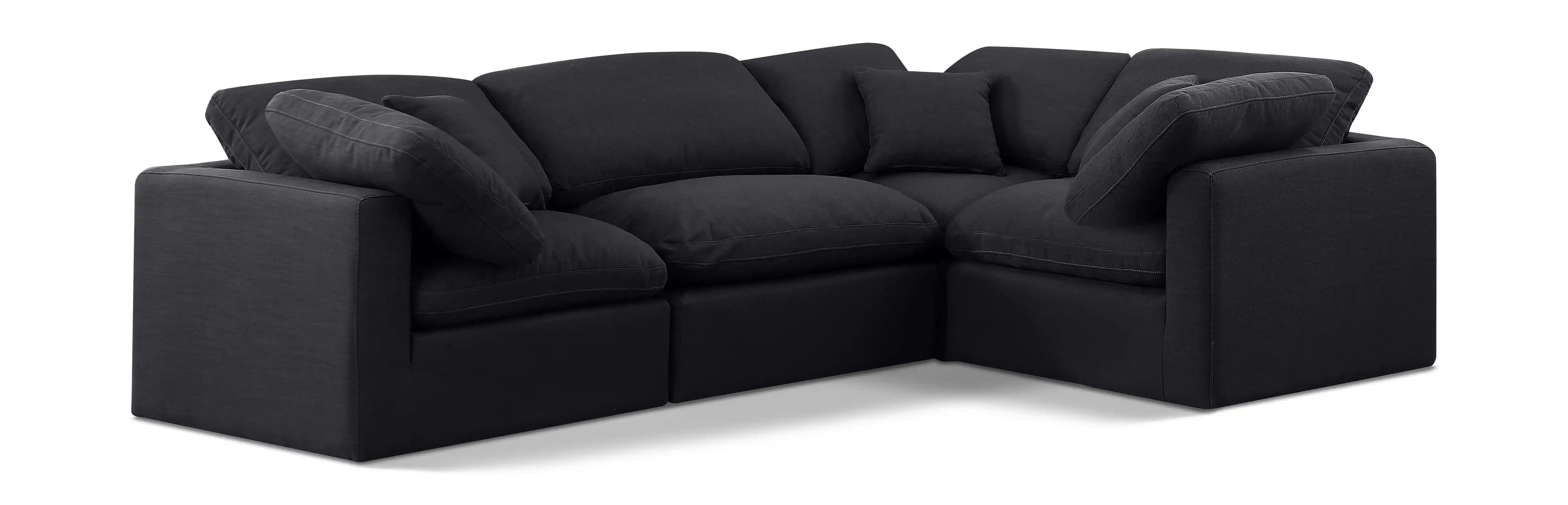 Indulge - Linen 4 Piece Modular Corner Sectional - Best Buy Furniture