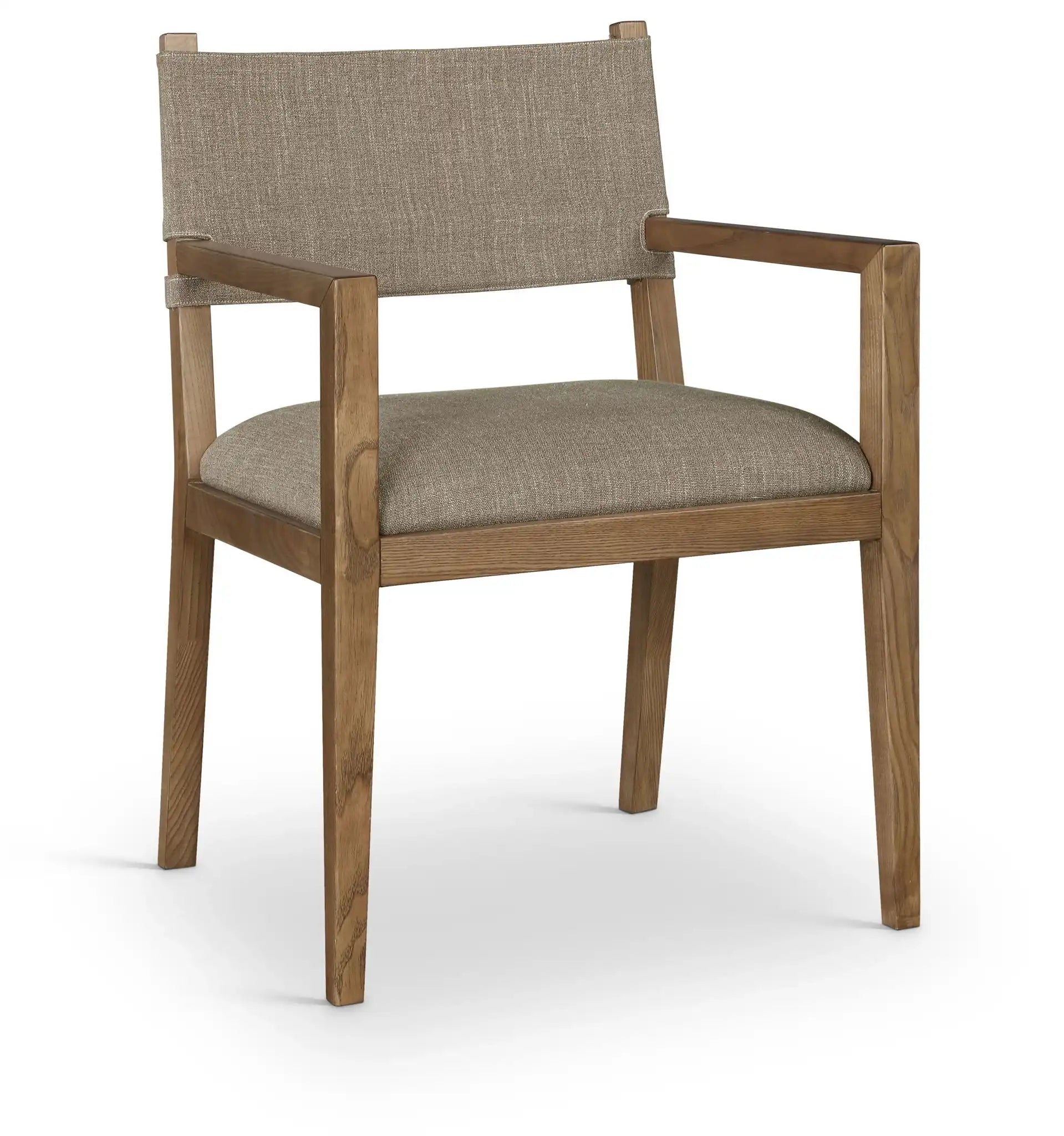 Avon - Linen Textured Performance Fabric Dining Arm Chair - Best Buy Furniture
