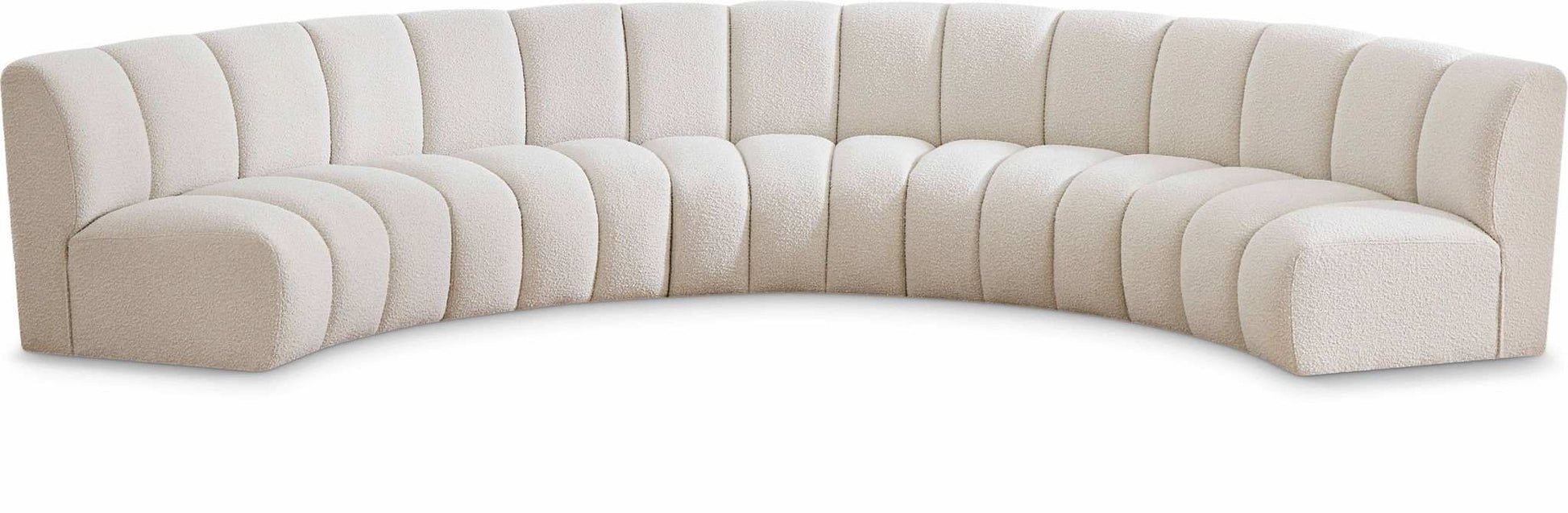 Infinity - 5 Piece Boucle Modular Sectional - Best Buy Furniture