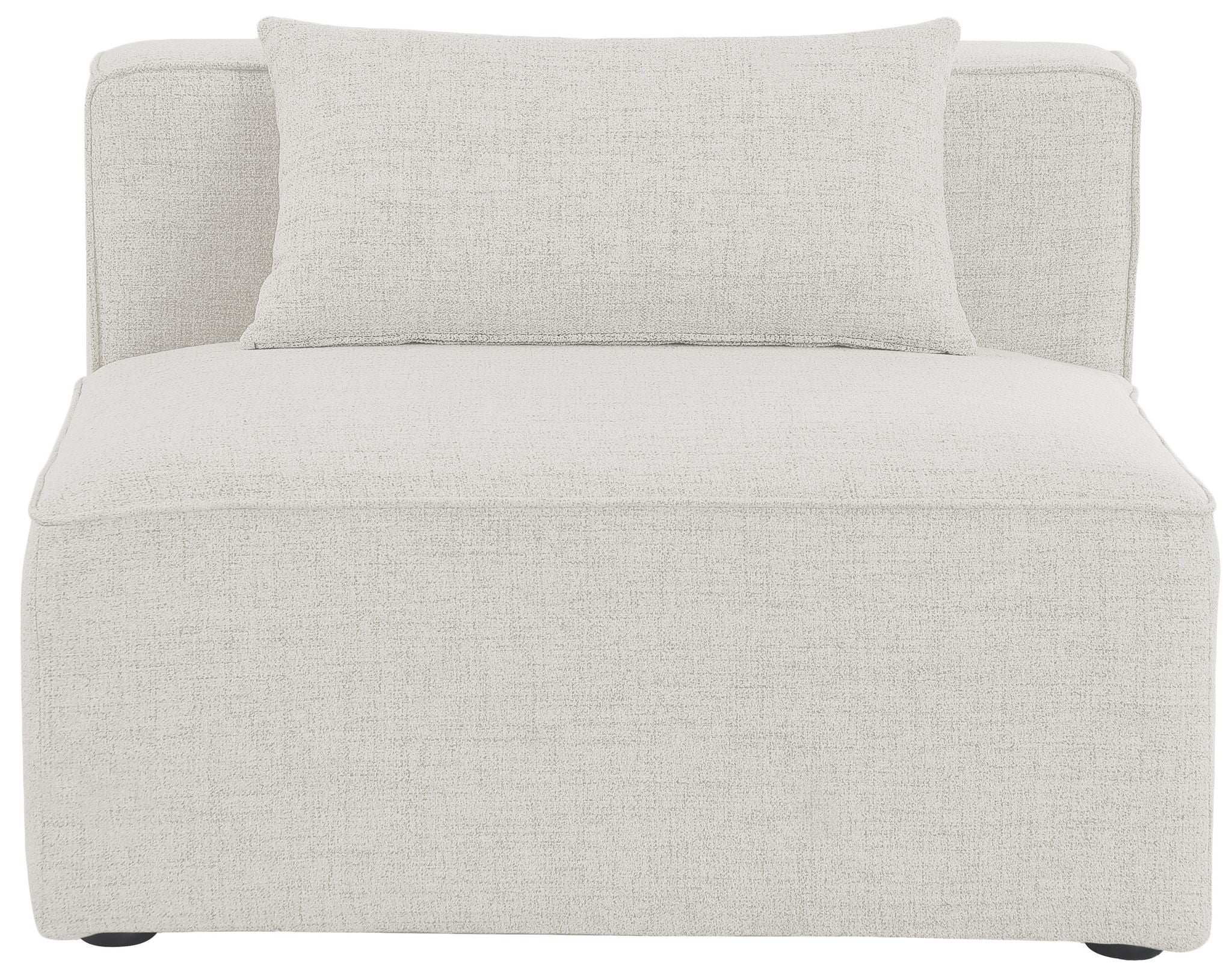 Cube - Linen Armless Chair