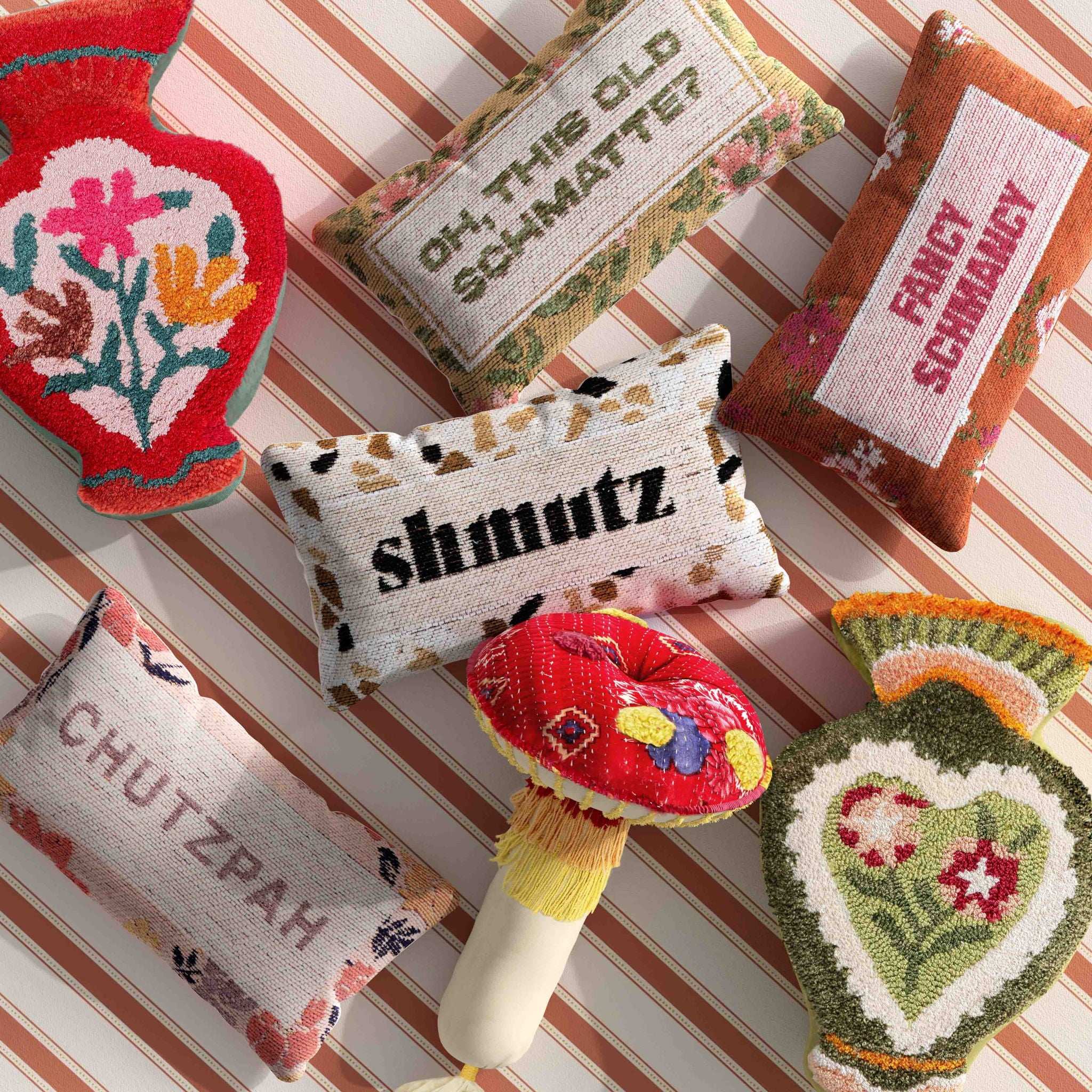 Judaica - Shmutz Pillow - Multi